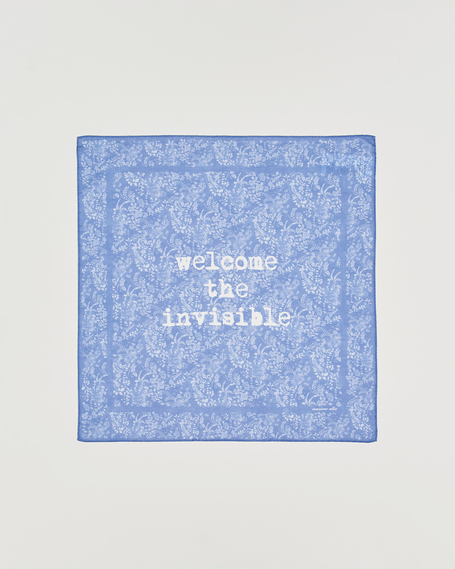 Herre | Lommetørklær | Massimo Alba | Printed Cotton Voile Hankerchief Tulip