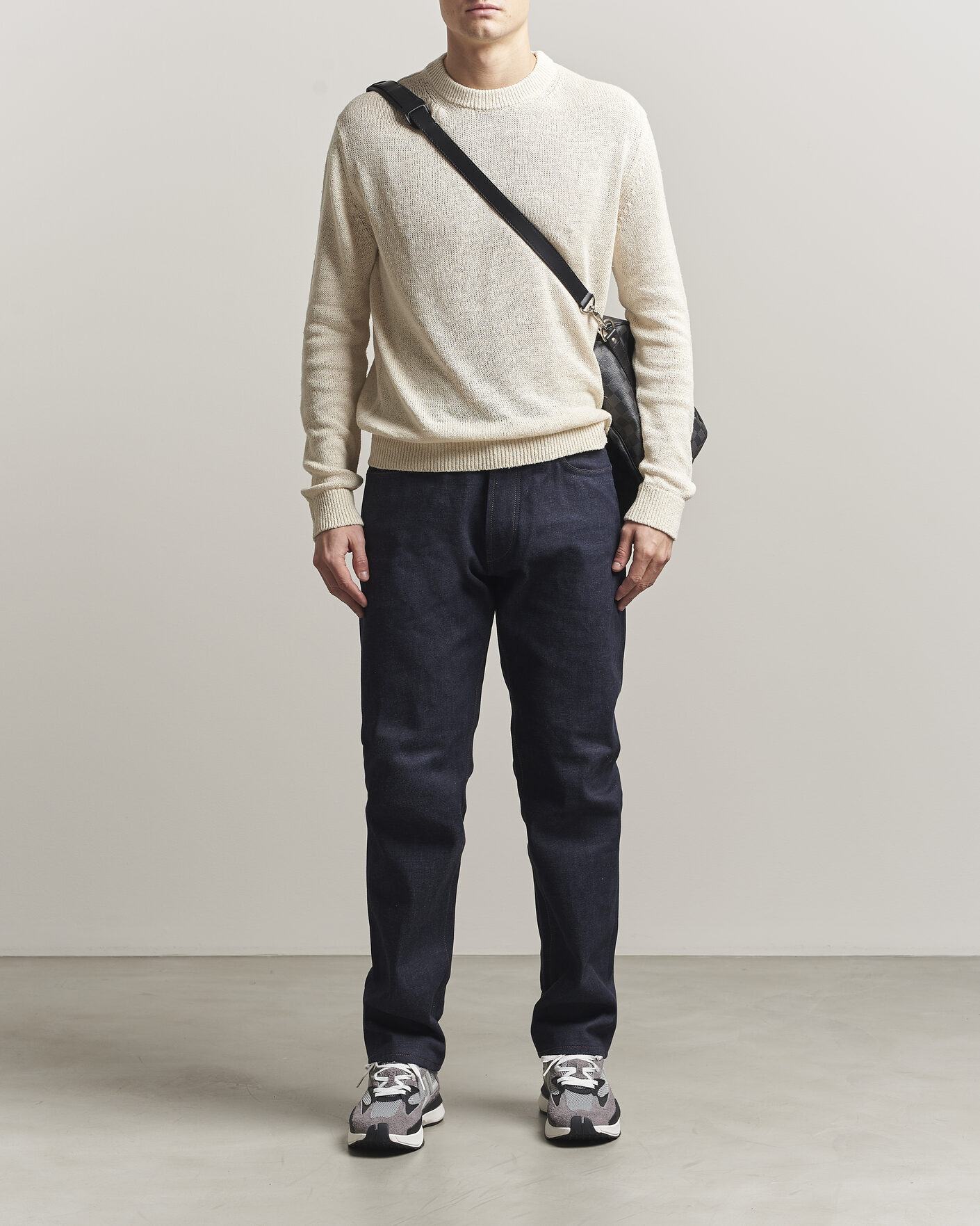 Herre | Gensere | Jil Sander | Silk Blend Crew Neck Sweater Sand