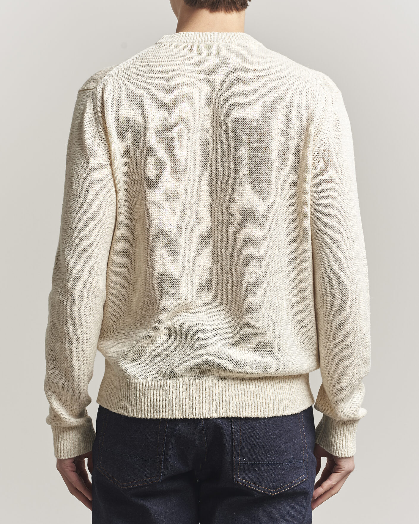 Herre | Gensere | Jil Sander | Silk Blend Crew Neck Sweater Sand