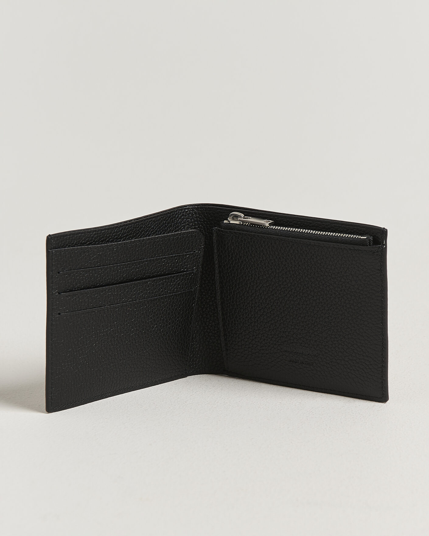 Herre | Lommebøker | Jil Sander | Grain Leather Zip Wallet Black