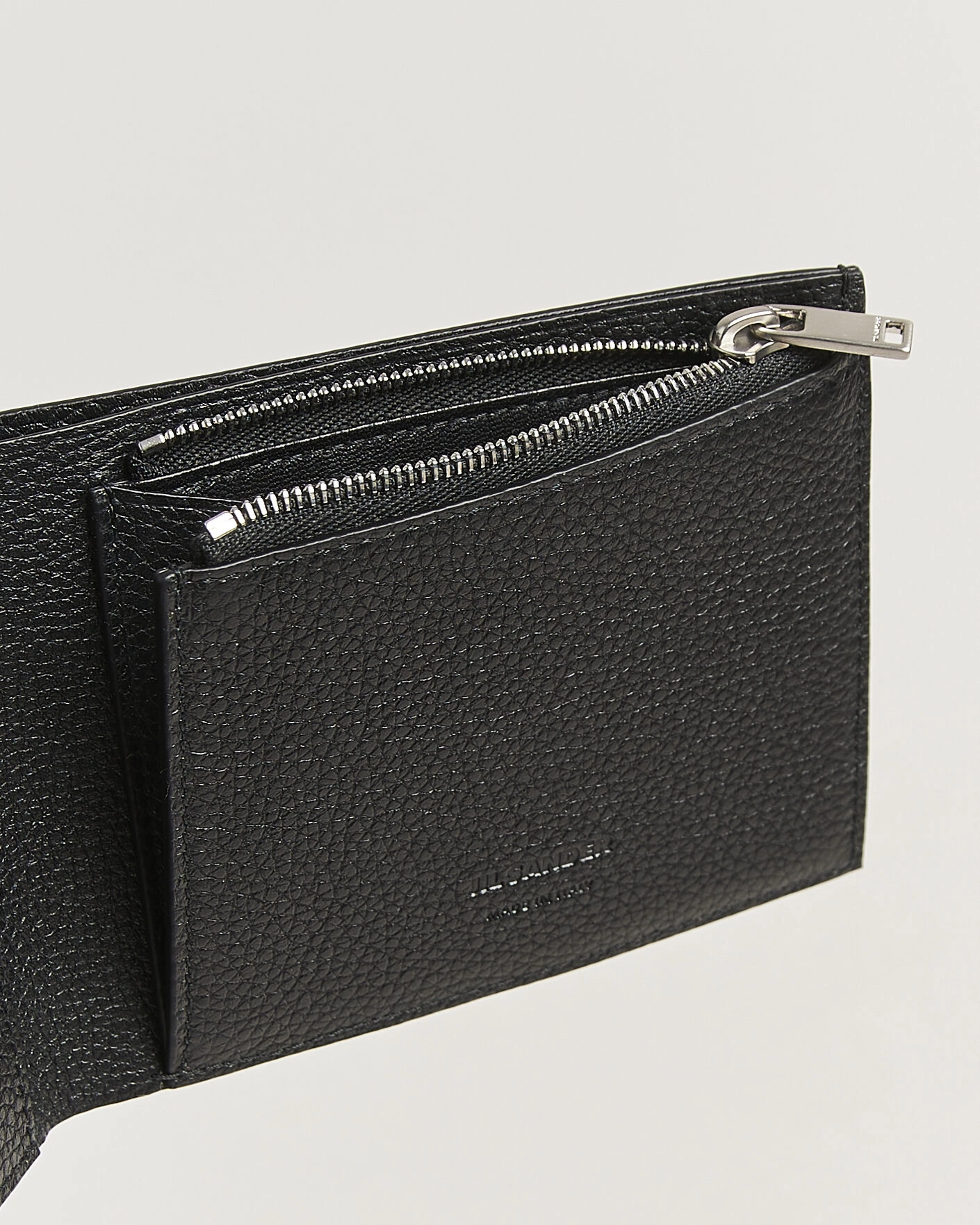 Herre | Lommebøker | Jil Sander | Grain Leather Zip Wallet Black