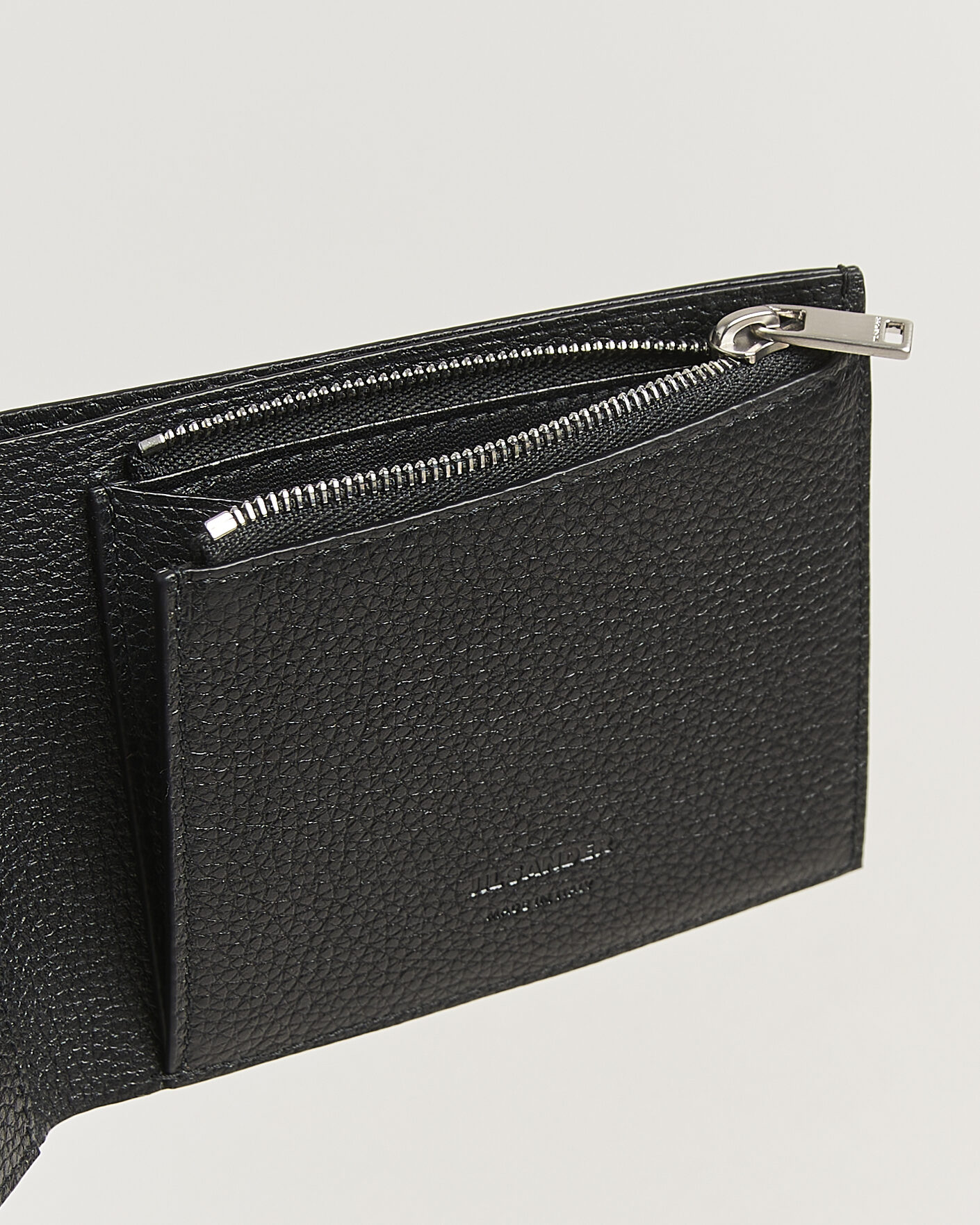 Herre | Lommebøker | Jil Sander | Grain Leather Zip Wallet Black