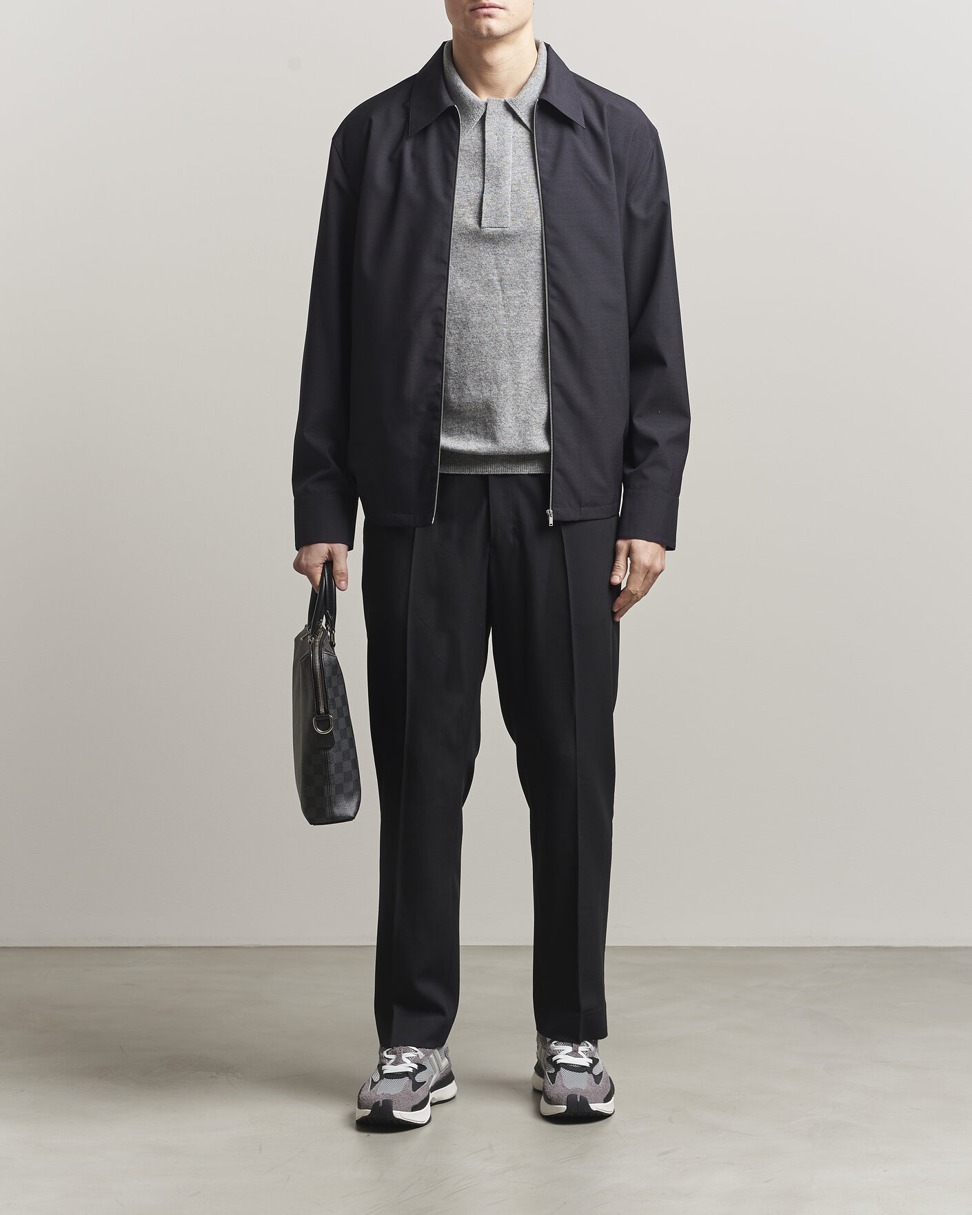 Herre | Skjorter | Jil Sander | Zip Shirt Blouson Navy