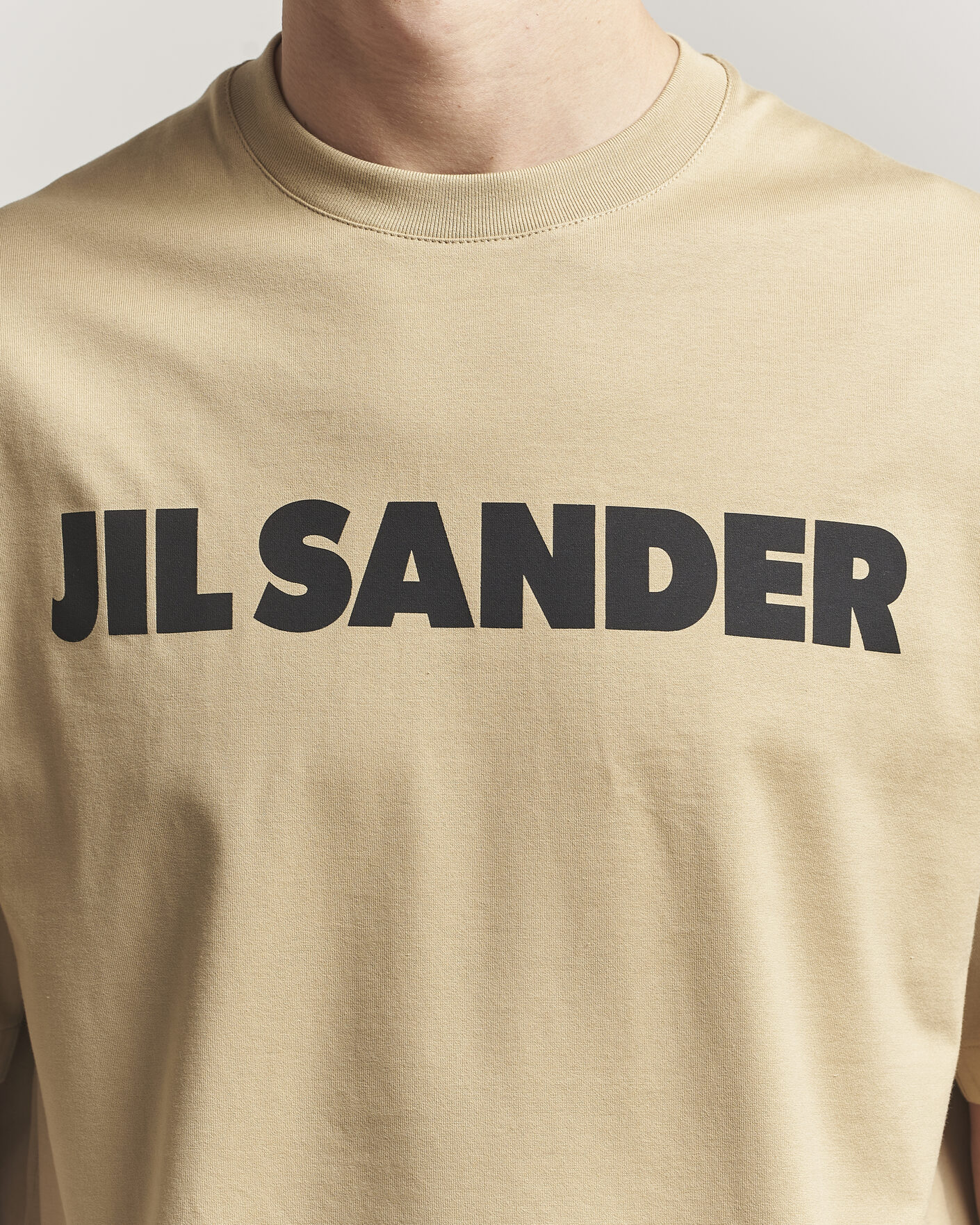 Herre | T-Shirts | Jil Sander | Short Sleeve Logo T-Shirt Khaki