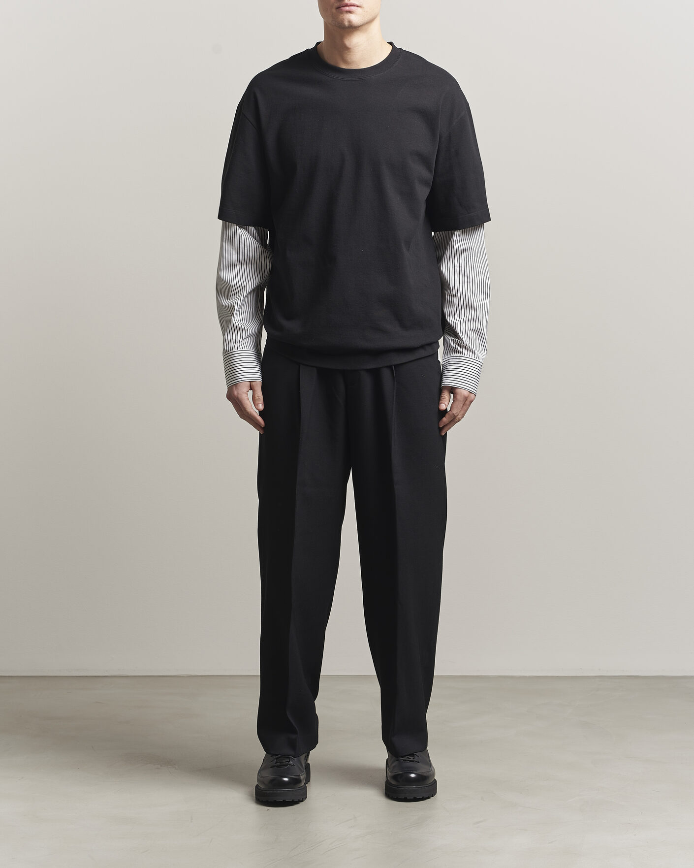 Herre | T-Shirts | Jil Sander | Long Sleeve T-Shirt Black