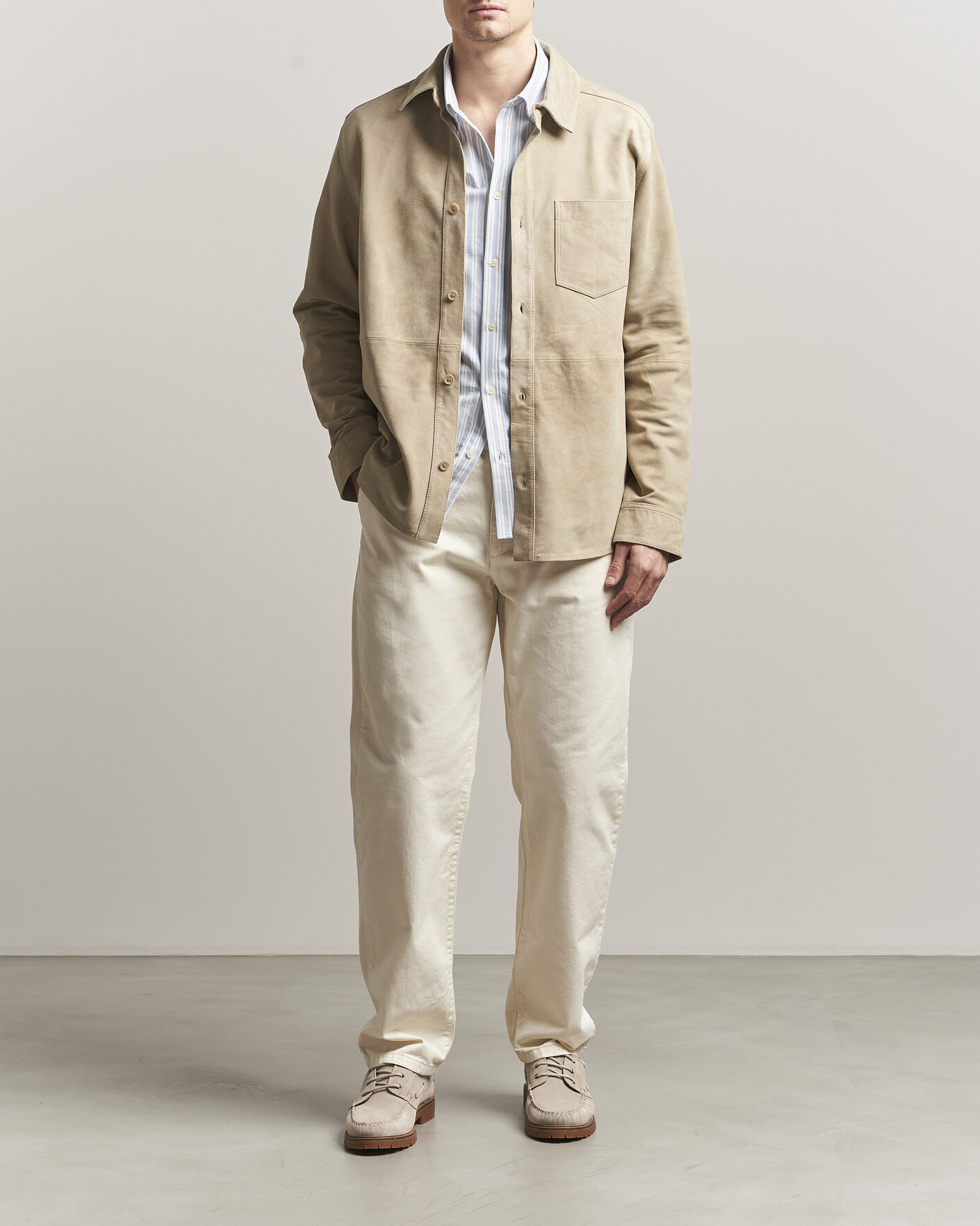 Herre | Bukser | LES DEUX | Oscar Chino Pants Eggnog White