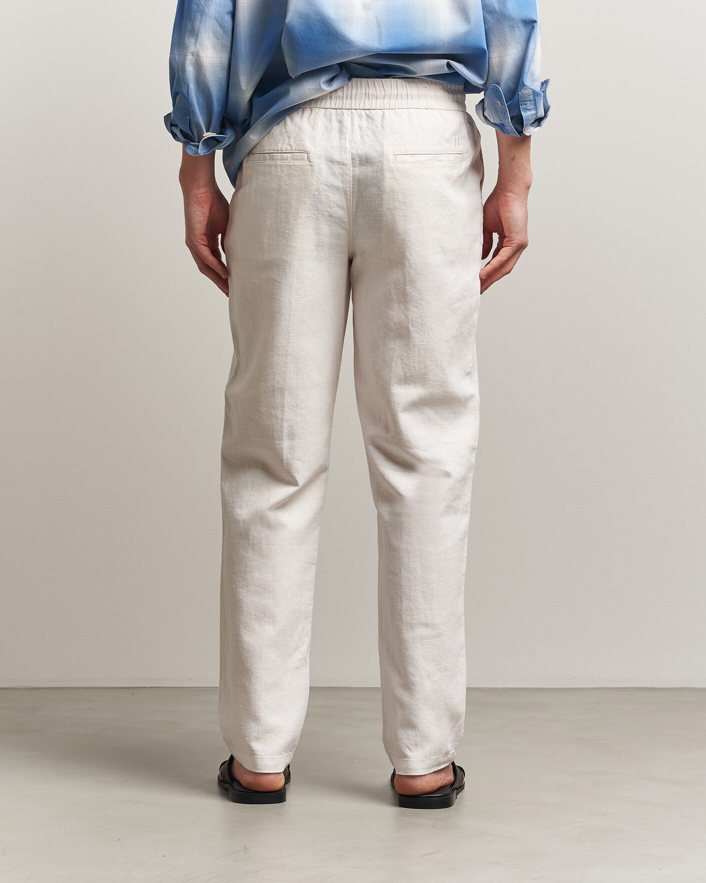 Herre | Bukser | LES DEUX | Patrick Heavy Linen/Cotton Pants Eggnog White