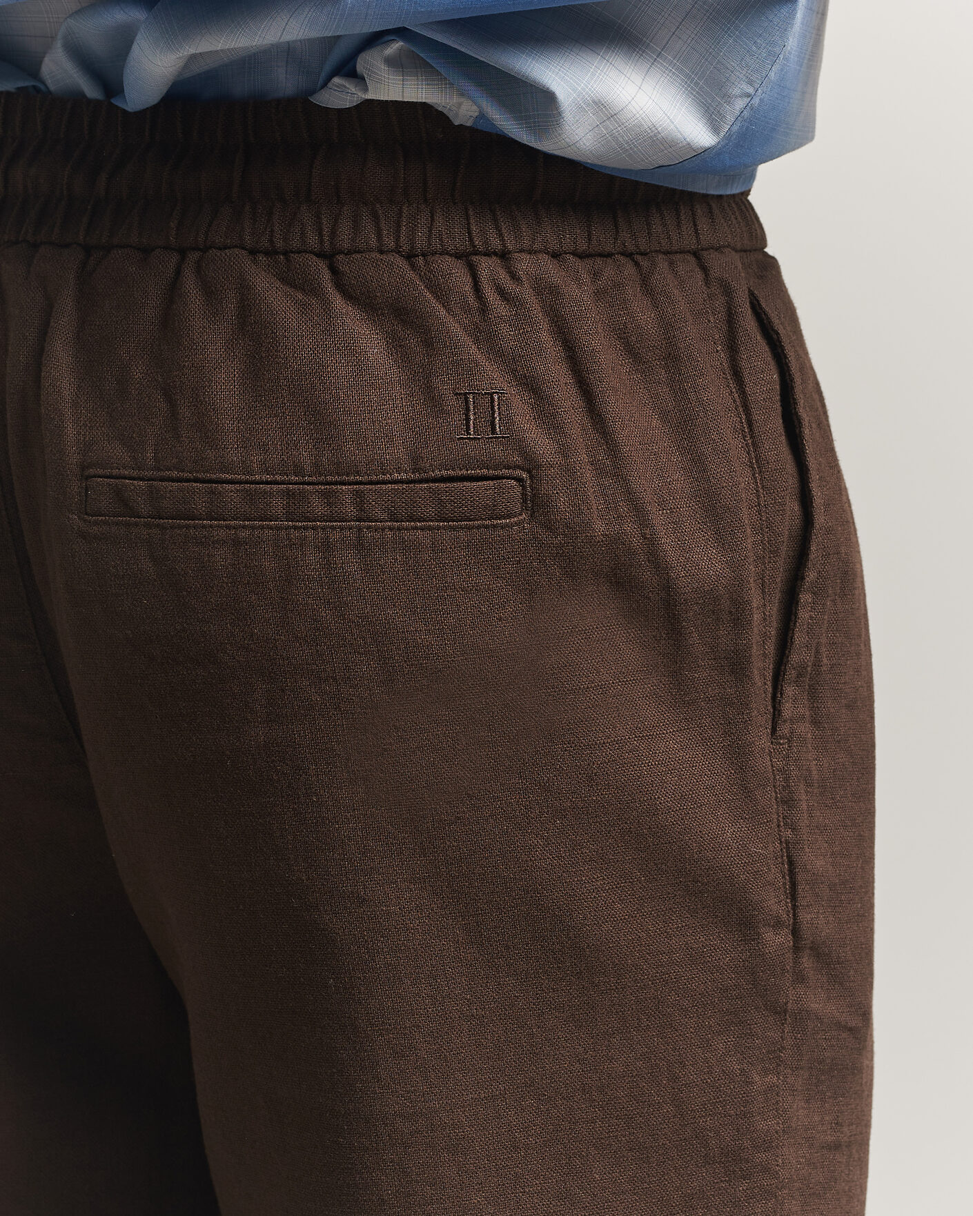 Herre | Bukser | LES DEUX | Patrick Heavy Linen/Cotton Pants Brown