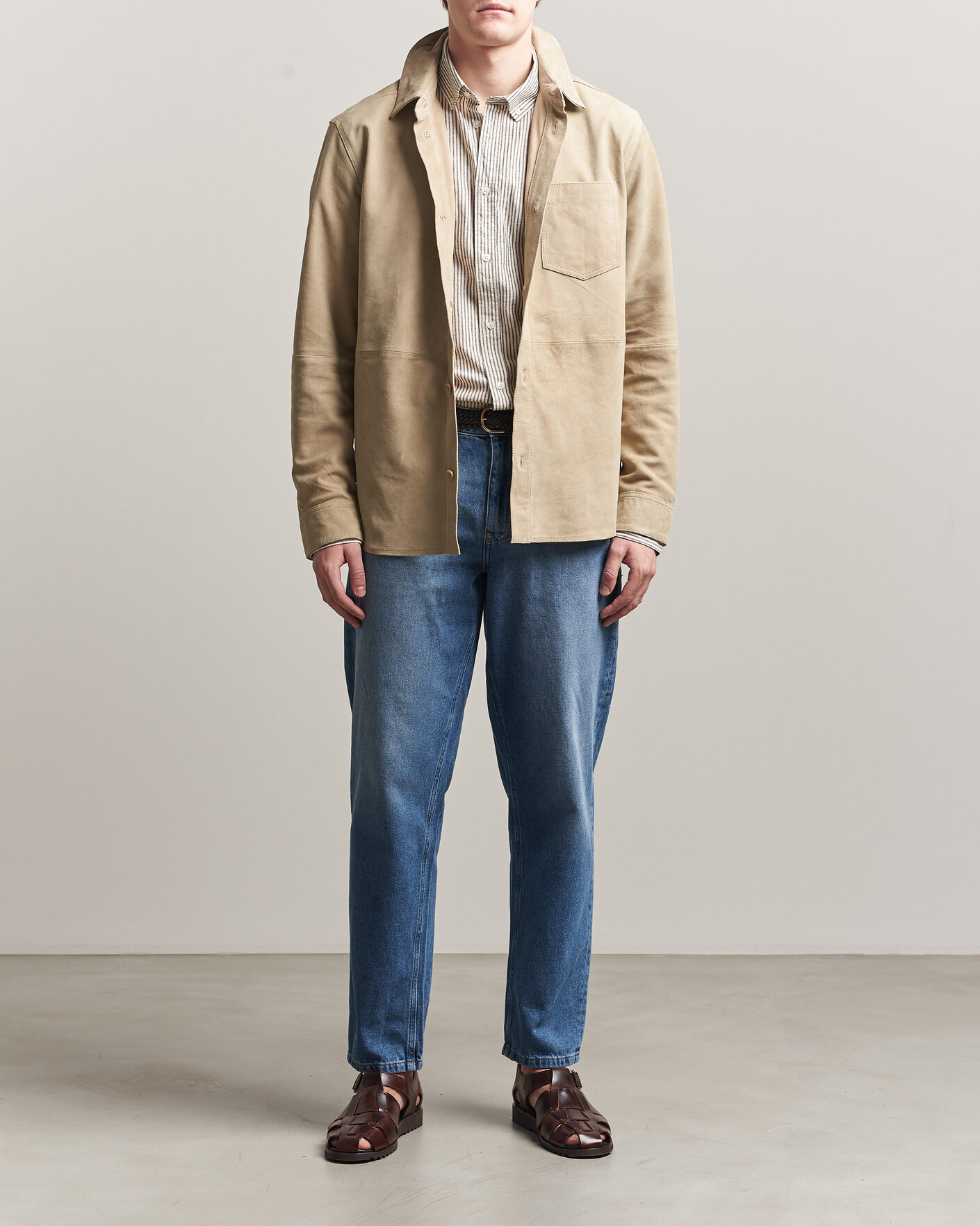 Herre | Bukser | LES DEUX | Ryder Washed Jeans Medium Indigo Blue