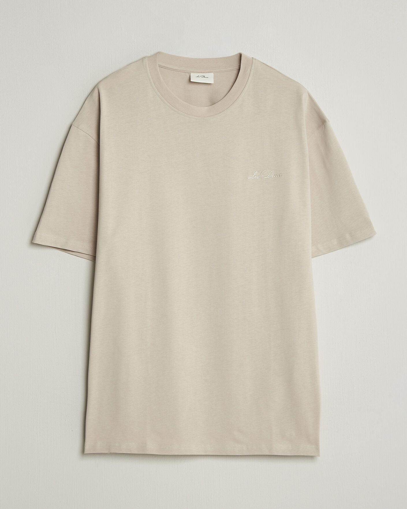 Herre | T-Shirts | LES DEUX | Crew T-Shirt Light Sand
