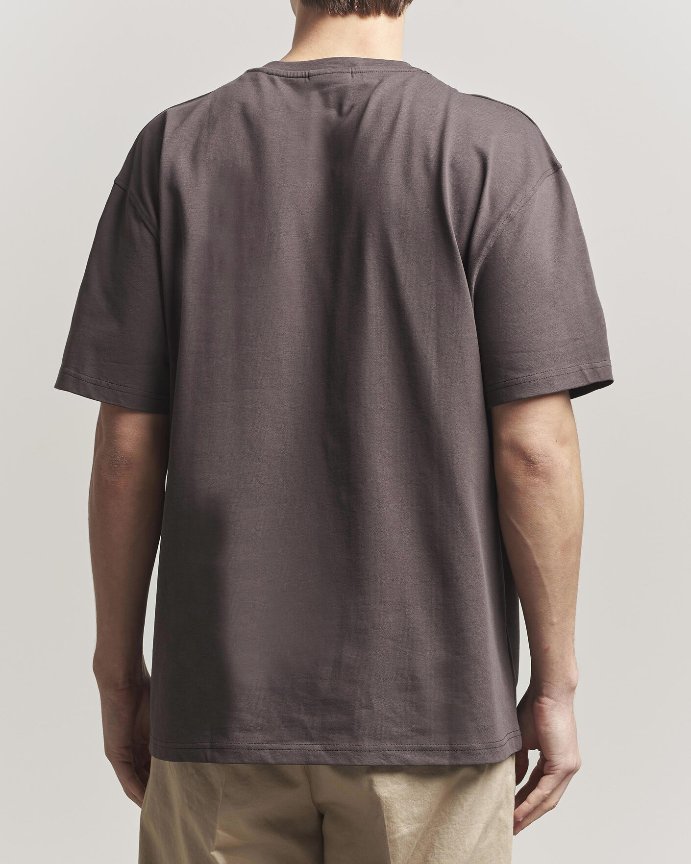 Herre | T-Shirts | LES DEUX | Crew T-Shirt Coffee Brown