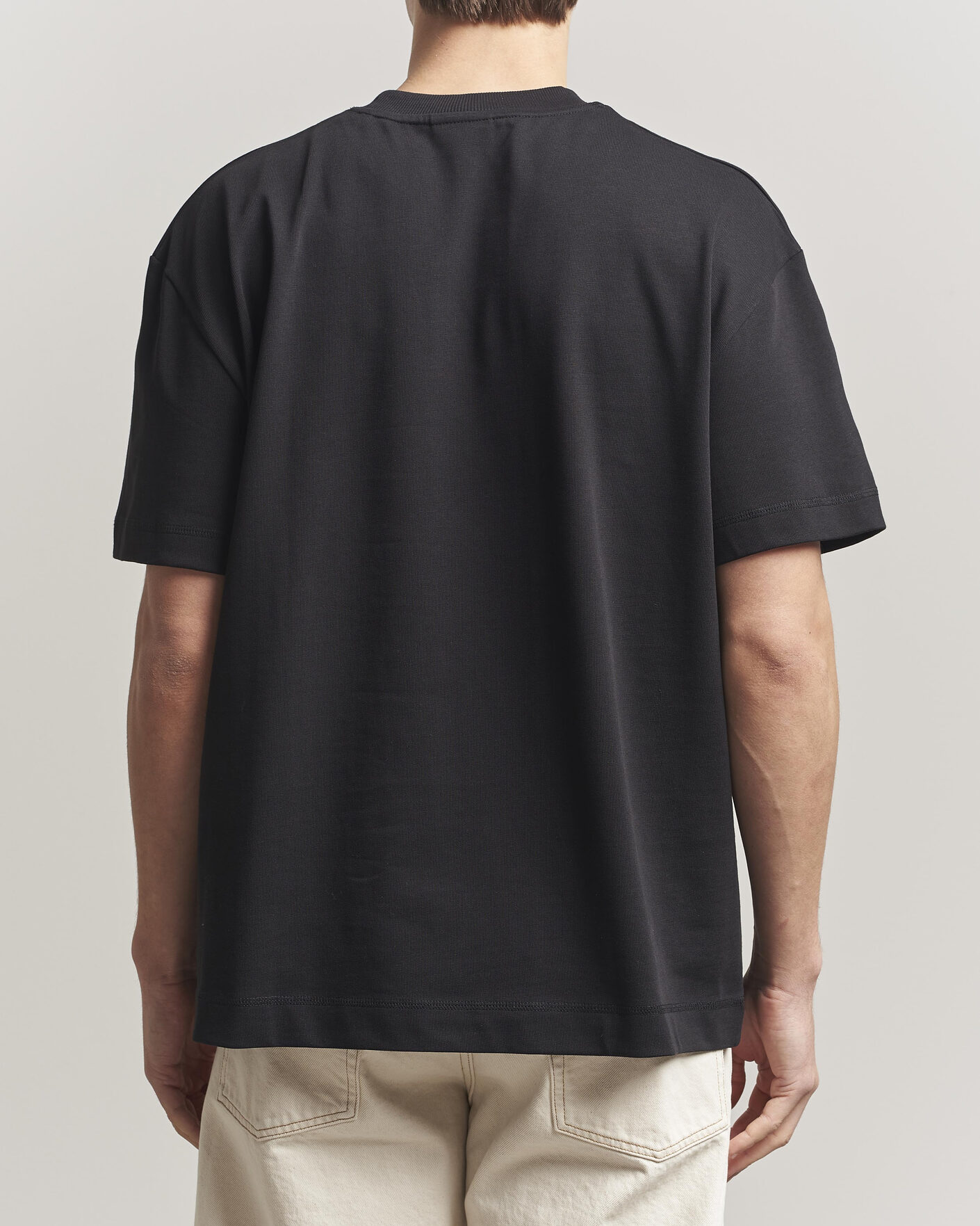 Herre | T-Shirts | LES DEUX | Carl Heavyweight T-Shirt Black