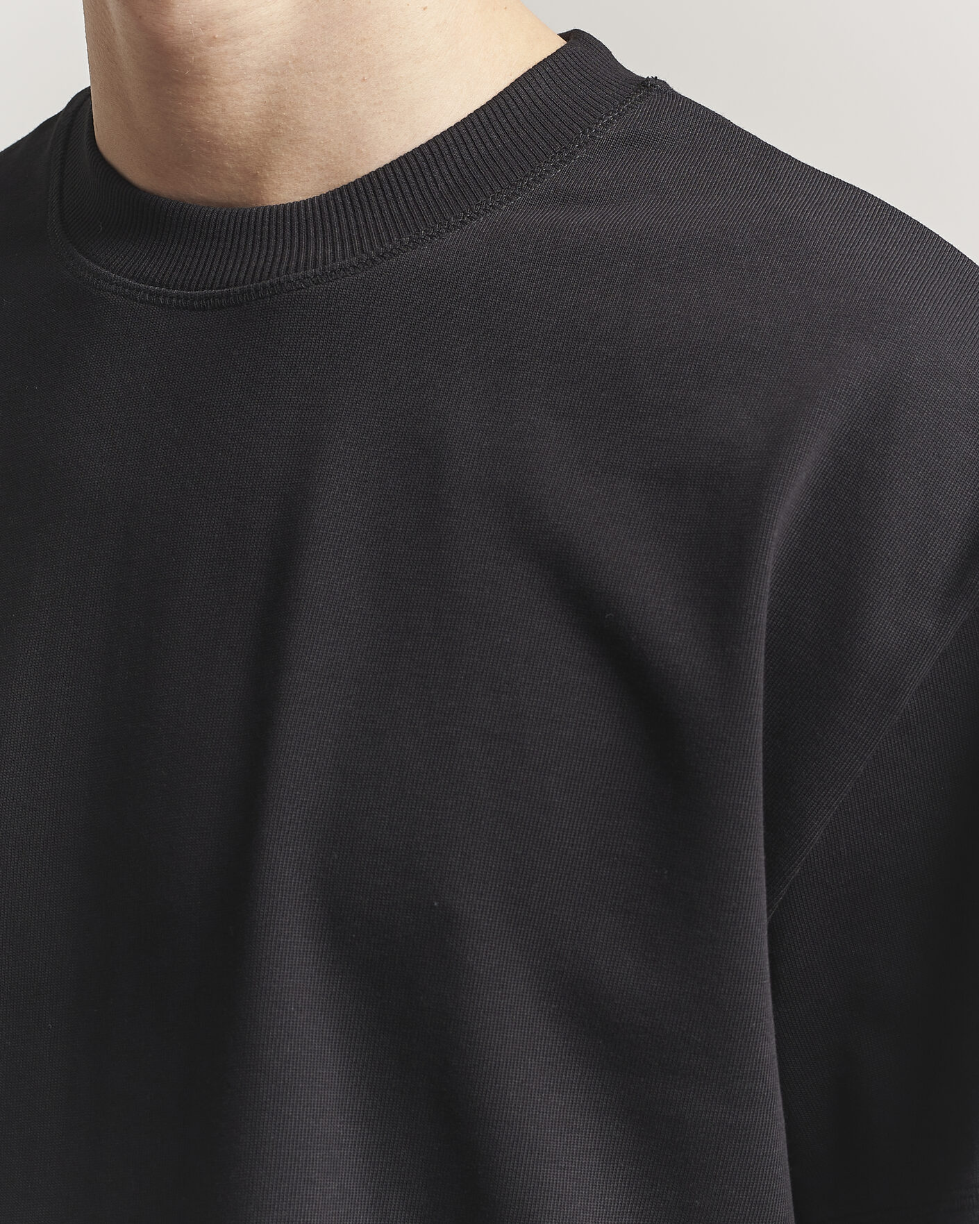 Herre | T-Shirts | LES DEUX | Carl Heavyweight T-Shirt Black