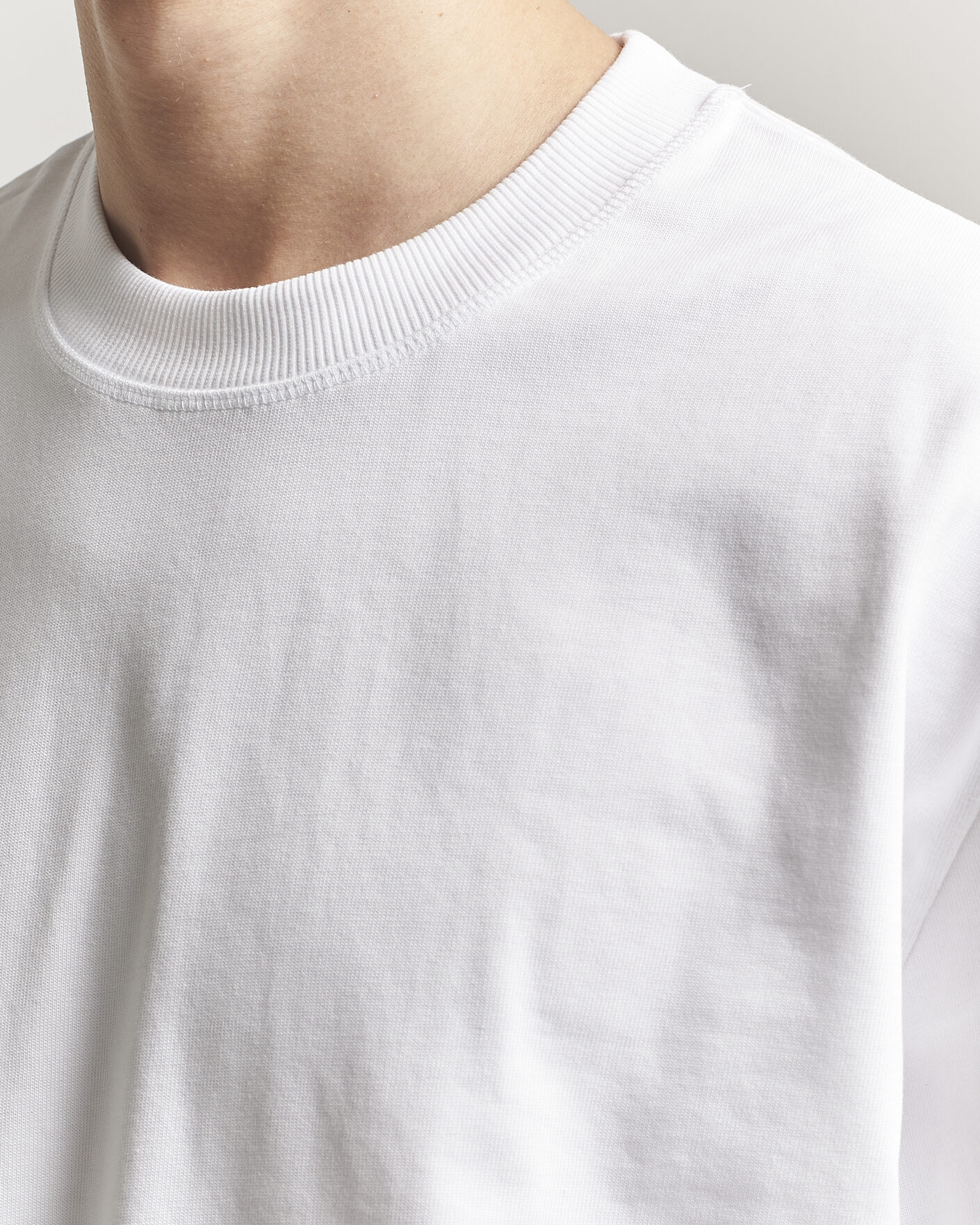 Herre | T-Shirts | LES DEUX | Carl Heavyweight T-Shirt White