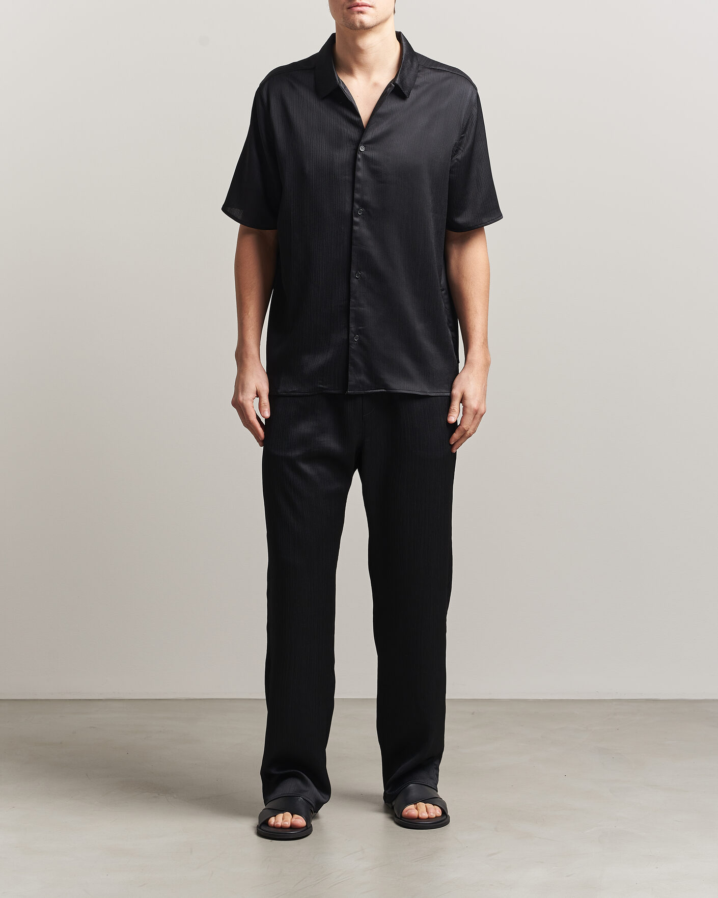 Herre | Bukser | LES DEUX | Houston Plissé Pants Black