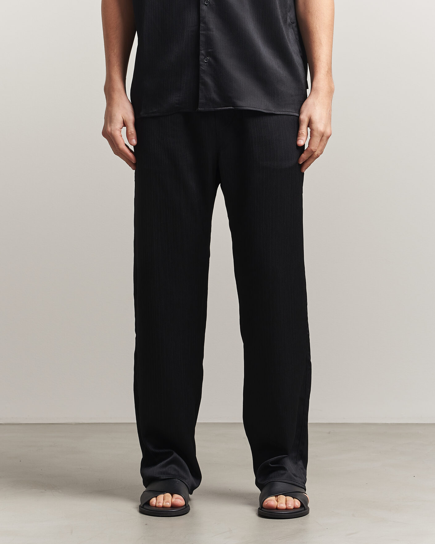 Herre | Bukser | LES DEUX | Houston Plissé Pants Black