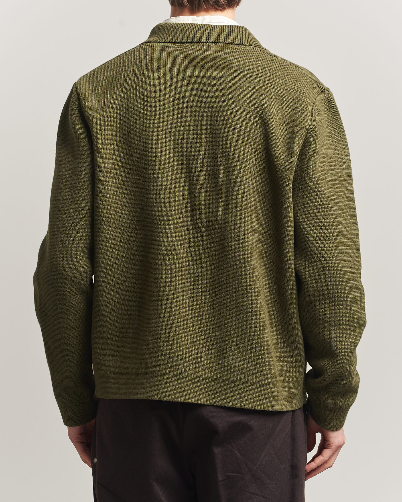 Herre | Gensere | LES DEUX | Fisher Cotton Milano Zip Olive Night