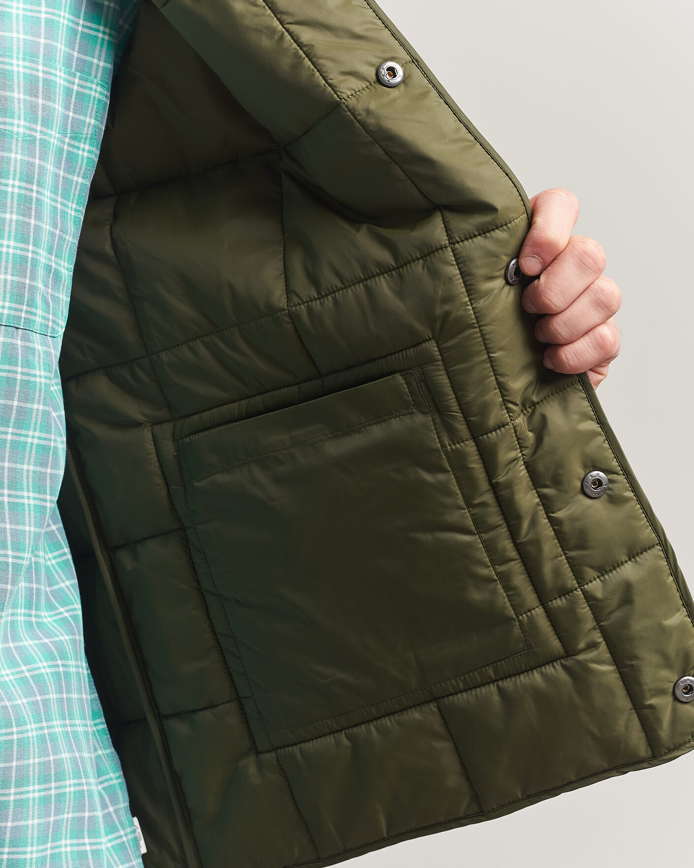 Herre | Vester | LES DEUX | Matt Quilted Vest Olive Night