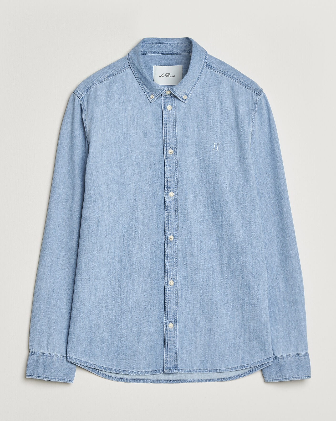 Herre | Skjorter | LES DEUX | Konrad Denim Shirt Light Indigo Wash