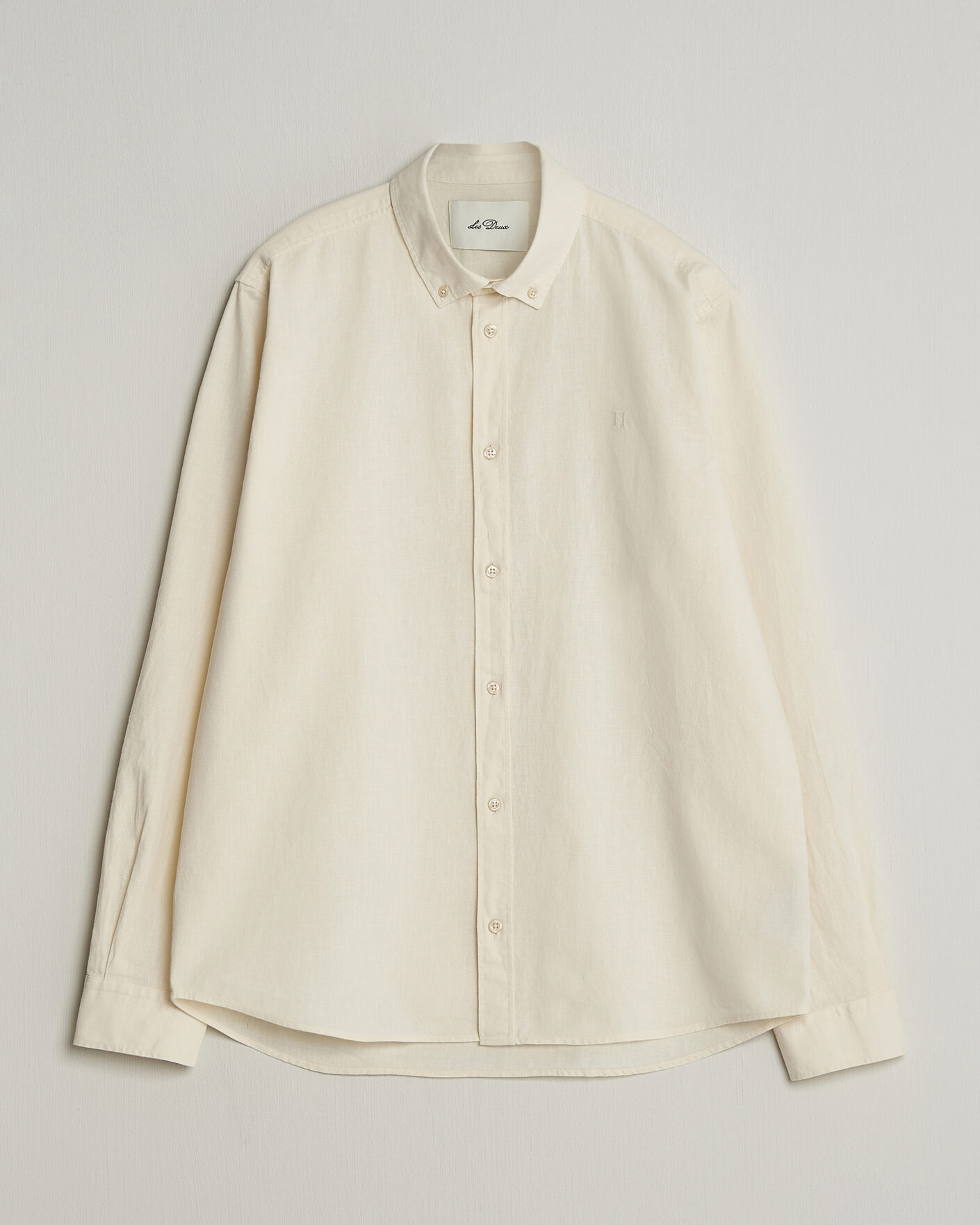 Herre | Skjorter | LES DEUX | Konrad Cotton/Linen Shirt Eggnog White