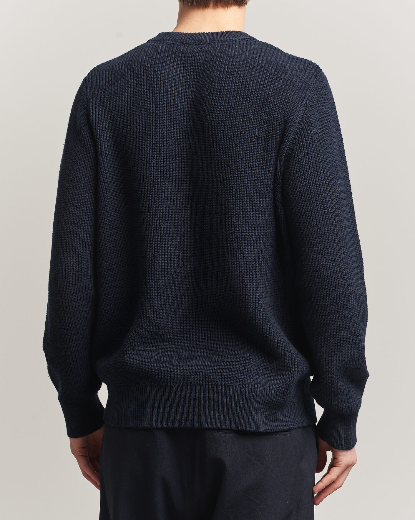 Herre | Gensere | LES DEUX | Garry Rib Crew Neck Knit Dark Navy