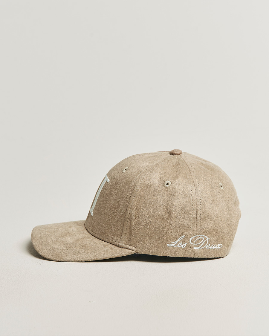 Herre | Hatter og capser | LES DEUX | Encore Suede Baseball Cap Dark Sand