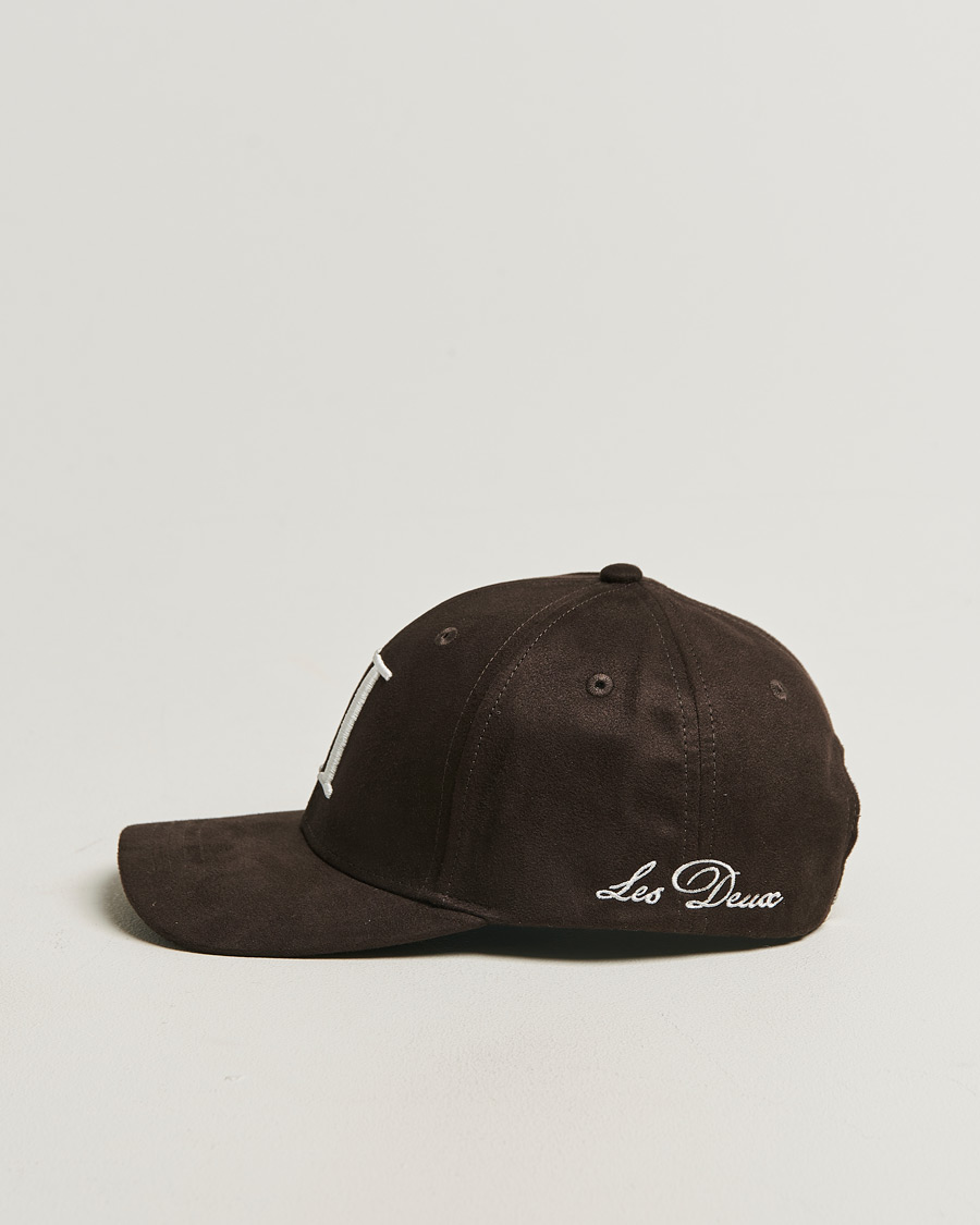 Herre | Hatter og capser | LES DEUX | Encore Suede Baseball Cap Coffee Brown
