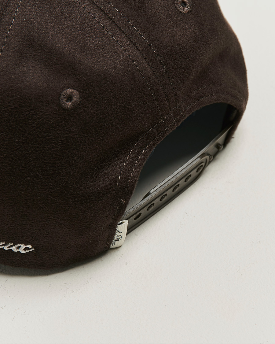 Herre | Hatter og capser | LES DEUX | Encore Suede Baseball Cap Coffee Brown