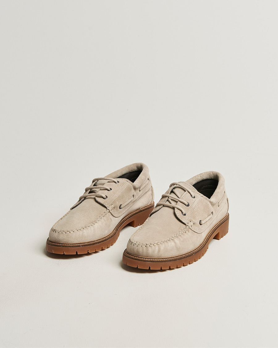 Herre | Sneakers | LES DEUX | Taylor Suede Boat Shoe Light Sand