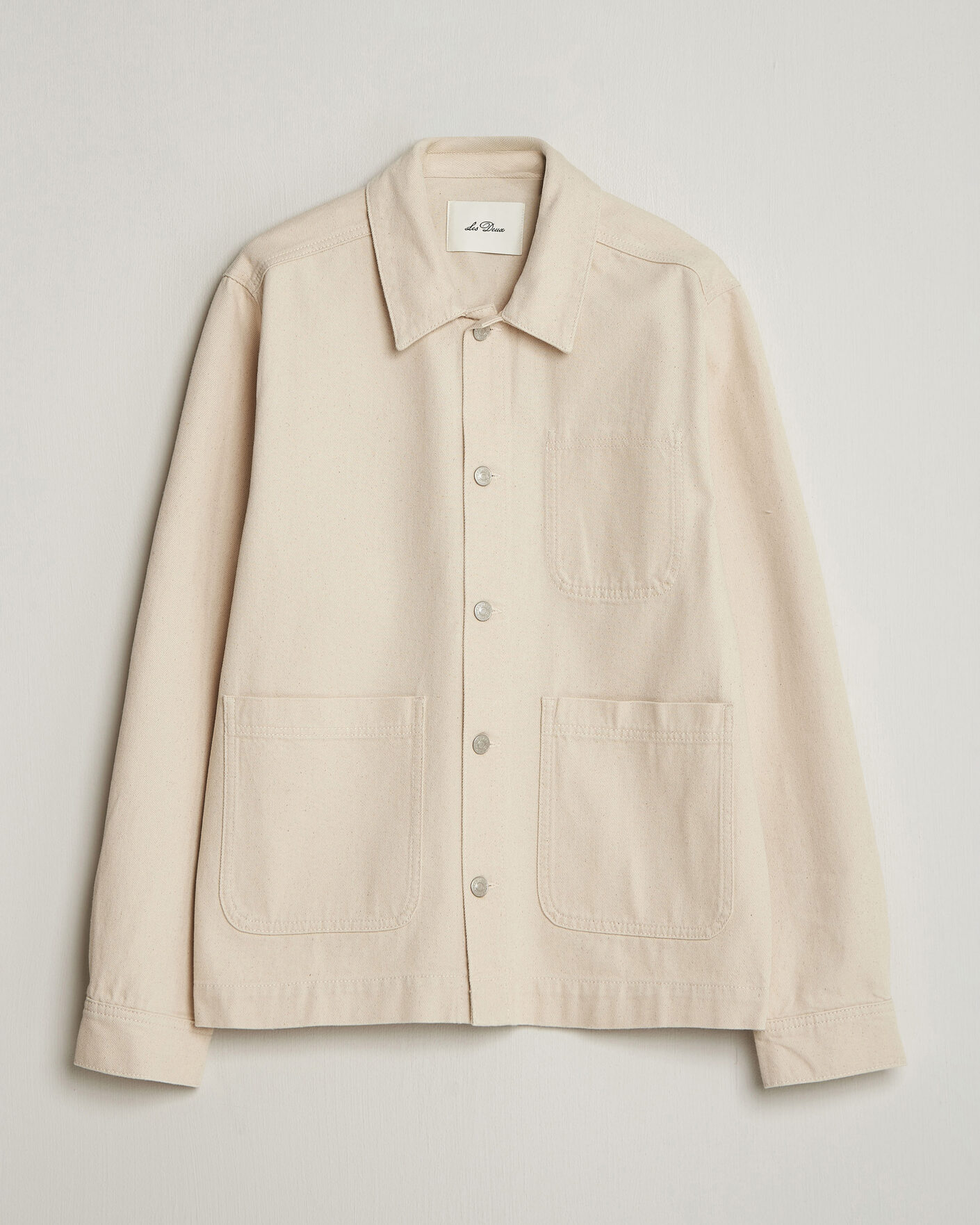 Herre | Skjorter | LES DEUX | Layton Denim Overshirt Ivory
