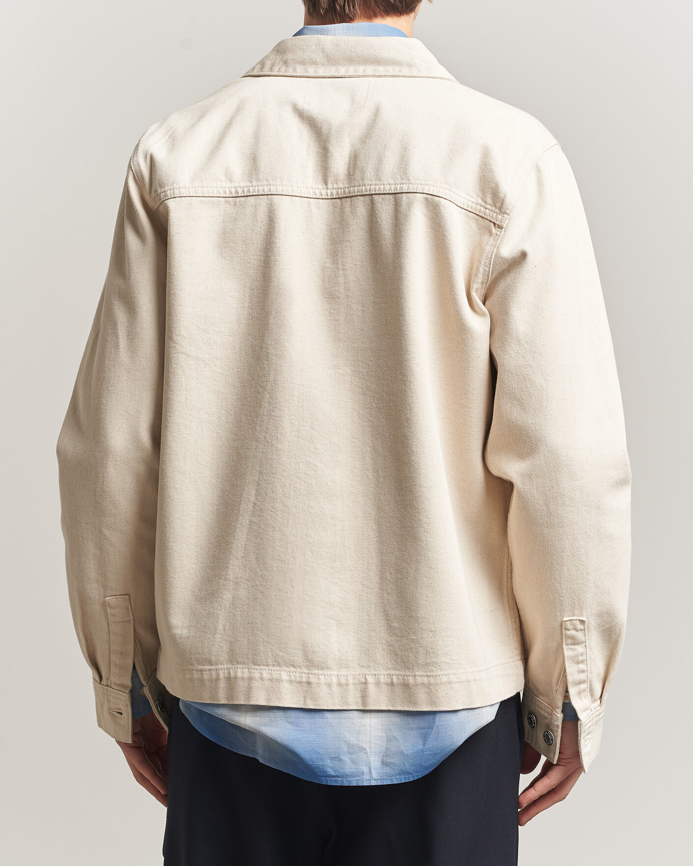 Herre | Skjorter | LES DEUX | Layton Denim Overshirt Ivory