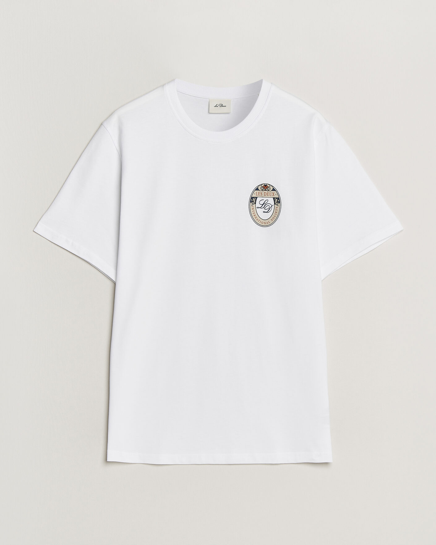 Herre | T-Shirts | LES DEUX | Brday Emblem T-Shirt White