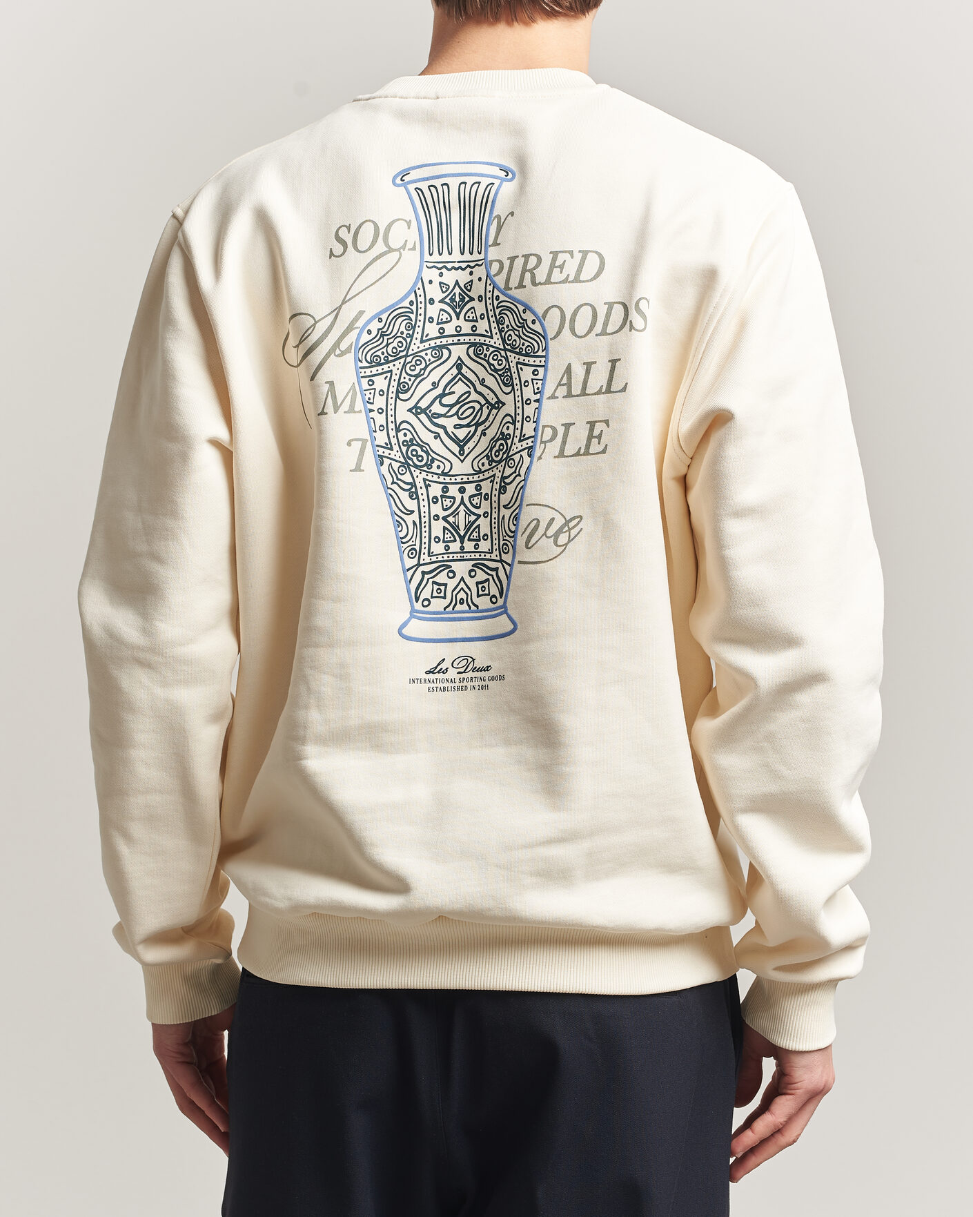 Herre | Gensere | LES DEUX | Ben Faience Sweatshirt Eggnog White