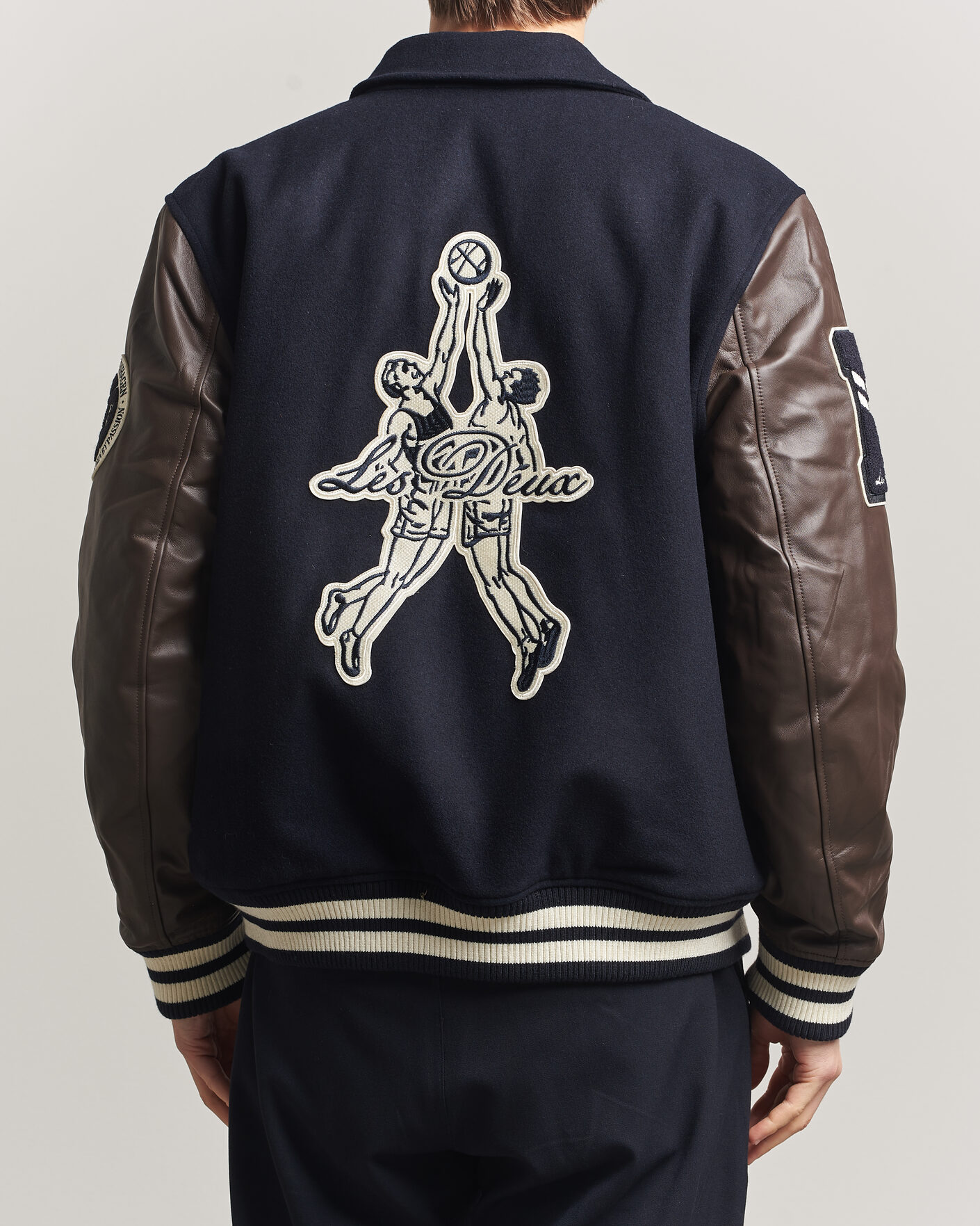 Herre | Jakker | LES DEUX | Basket Varsity Wool Jacket Dark Navy