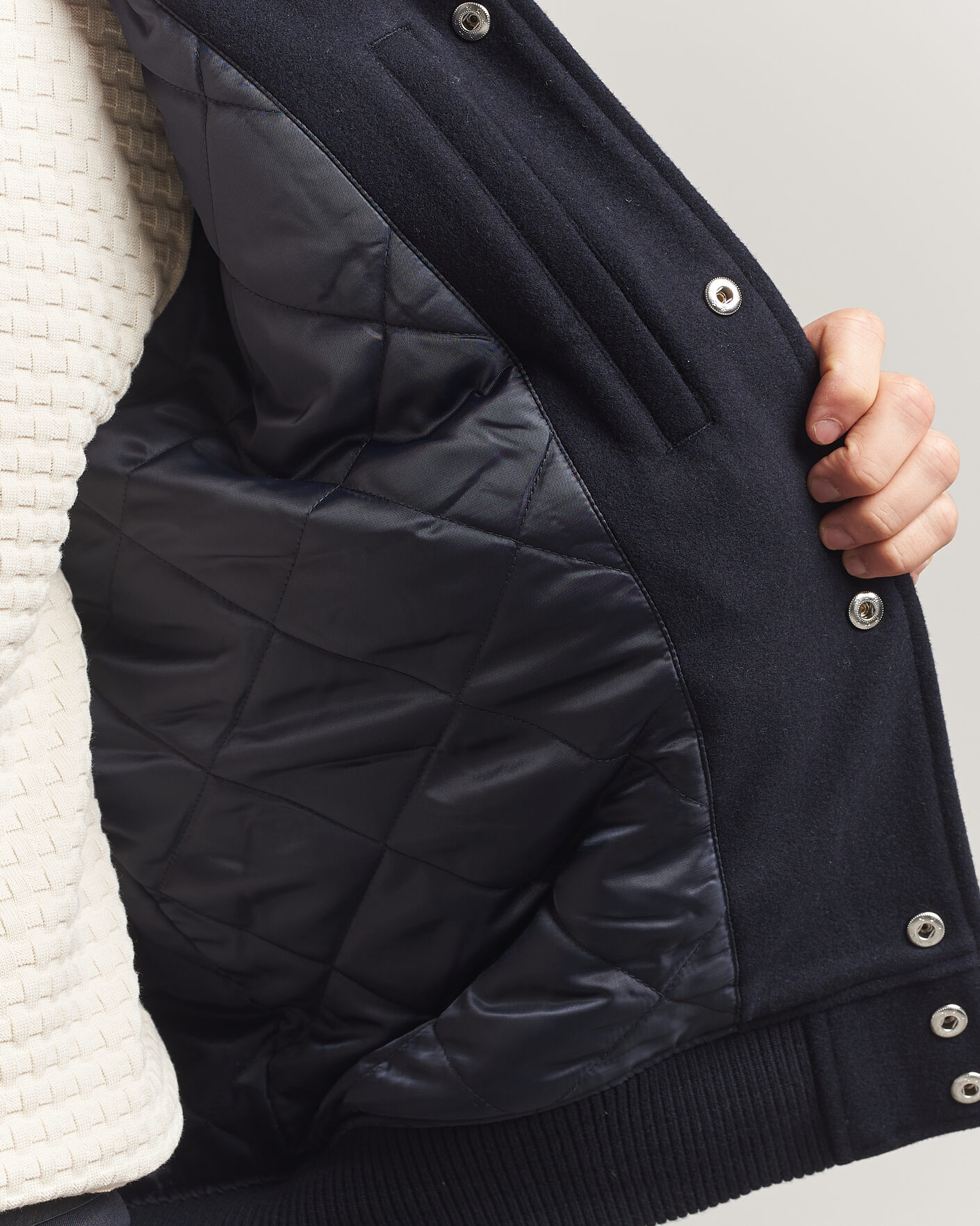 Herre | Jakker | LES DEUX | Basket Varsity Wool Jacket Dark Navy