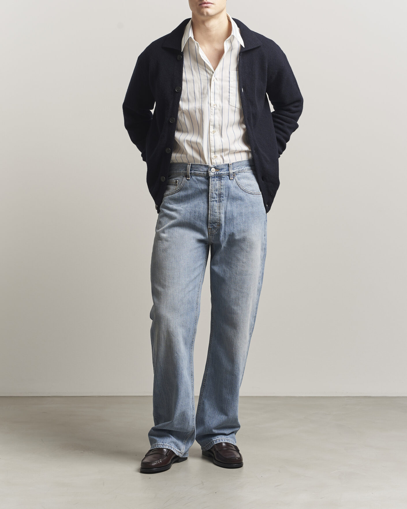 Herre | Jeans | Jeanerica | VM009 Vega Jeans Light Blue Righe