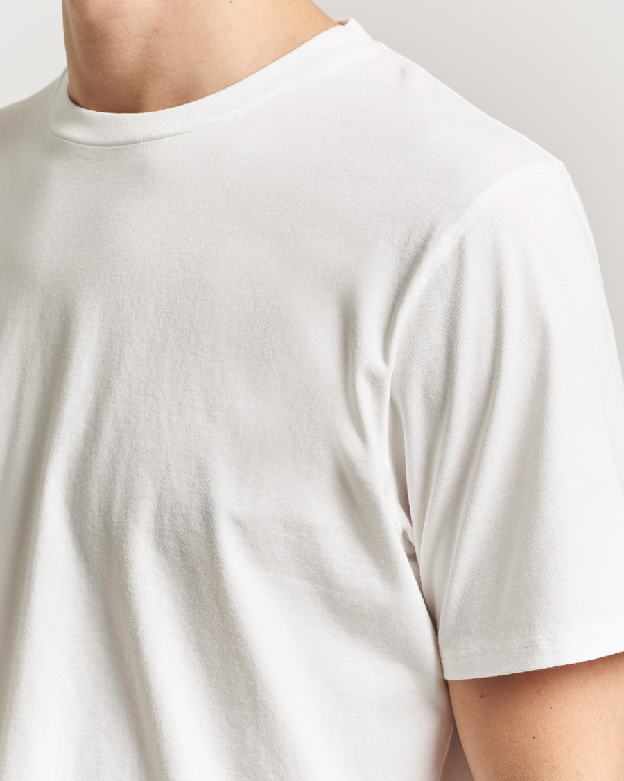 Herre | T-Shirts | Jeanerica | Delon Crew Neck T-Shirt Natural White