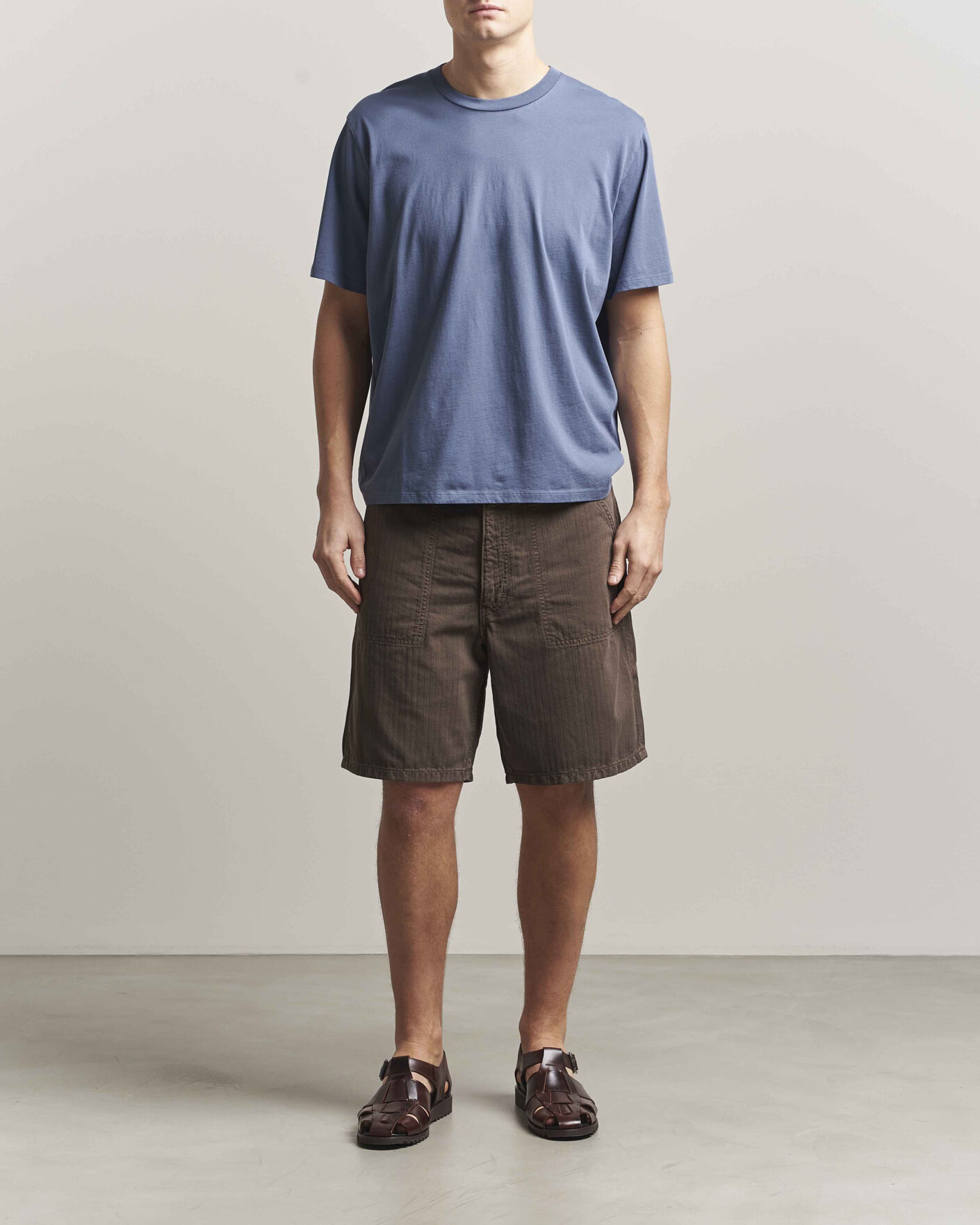 Herre | T-Shirts | Jeanerica | Delon Crew Neck T-Shirt Blue