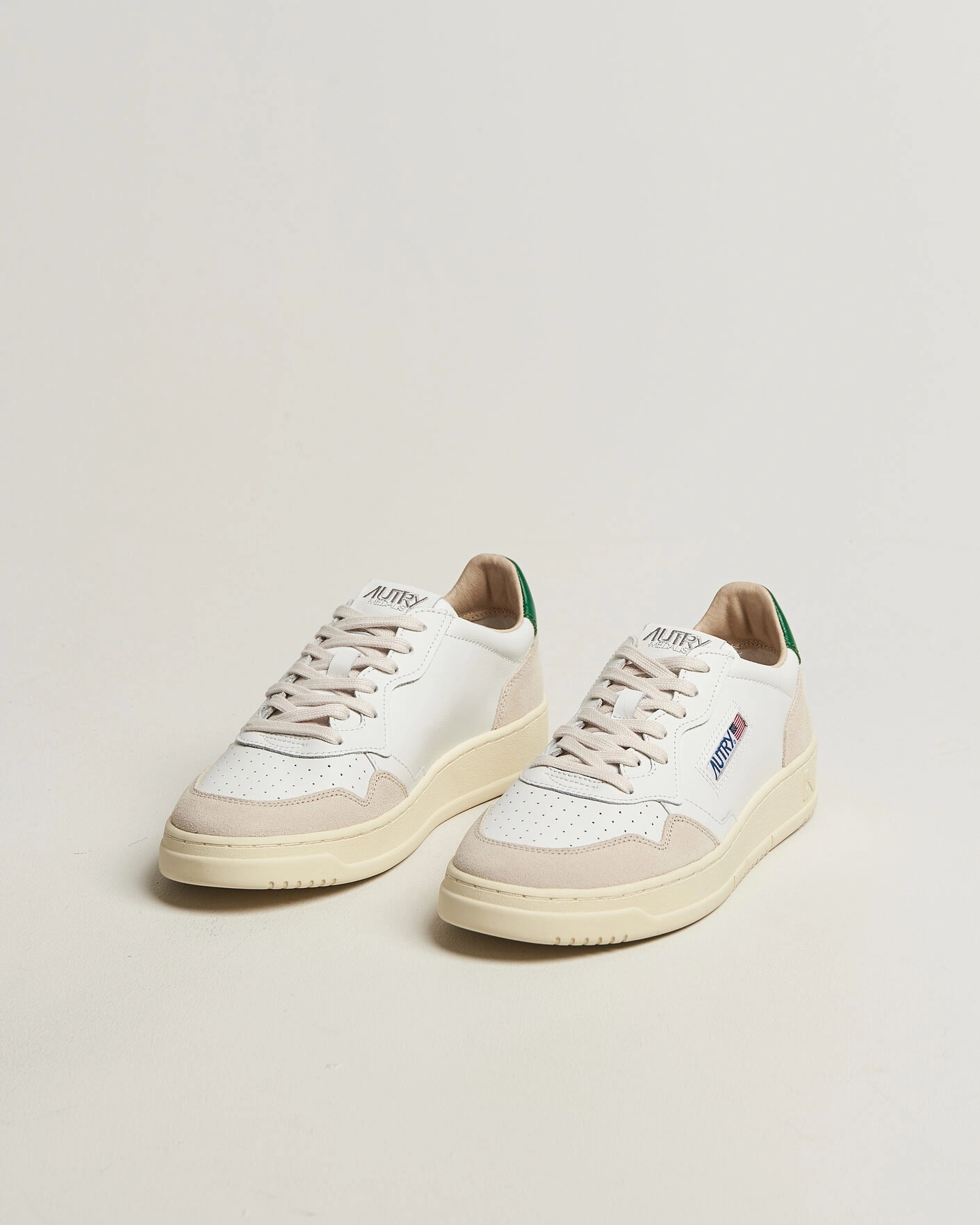 Herre | Sneakers | Autry | Medalist Low Sneaker White/Amazon