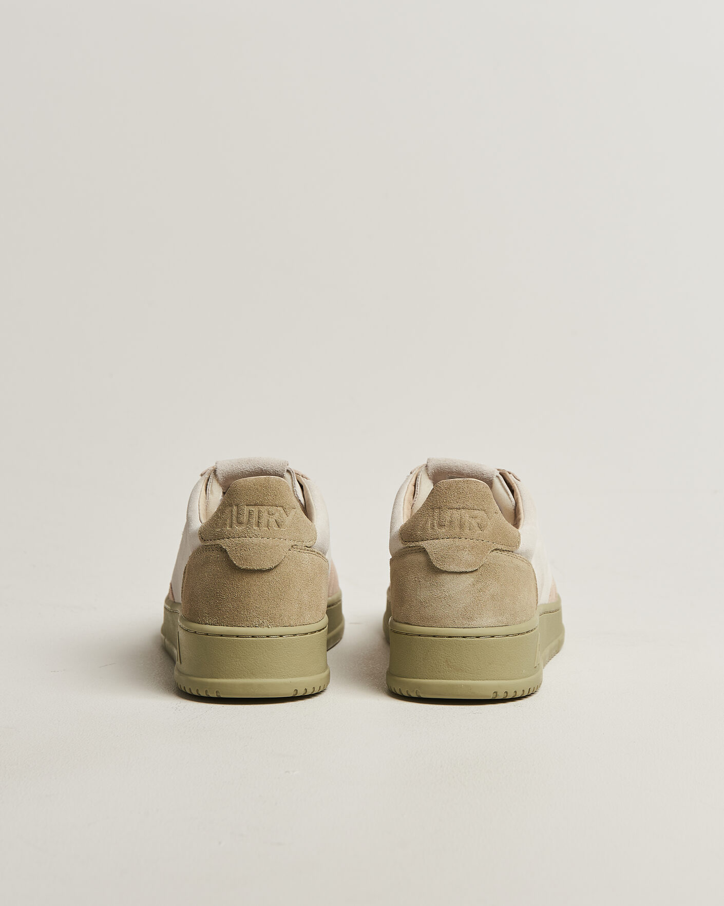 Herre | Sneakers | Autry | Medalist Low Suede Mix Sneaker Green/White/Sand