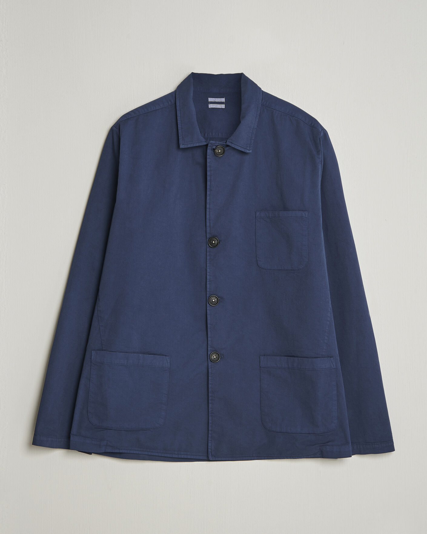 Herre | Jakker | Massimo Alba | Florida Cotton Shirt Jacket Midnight Blue
