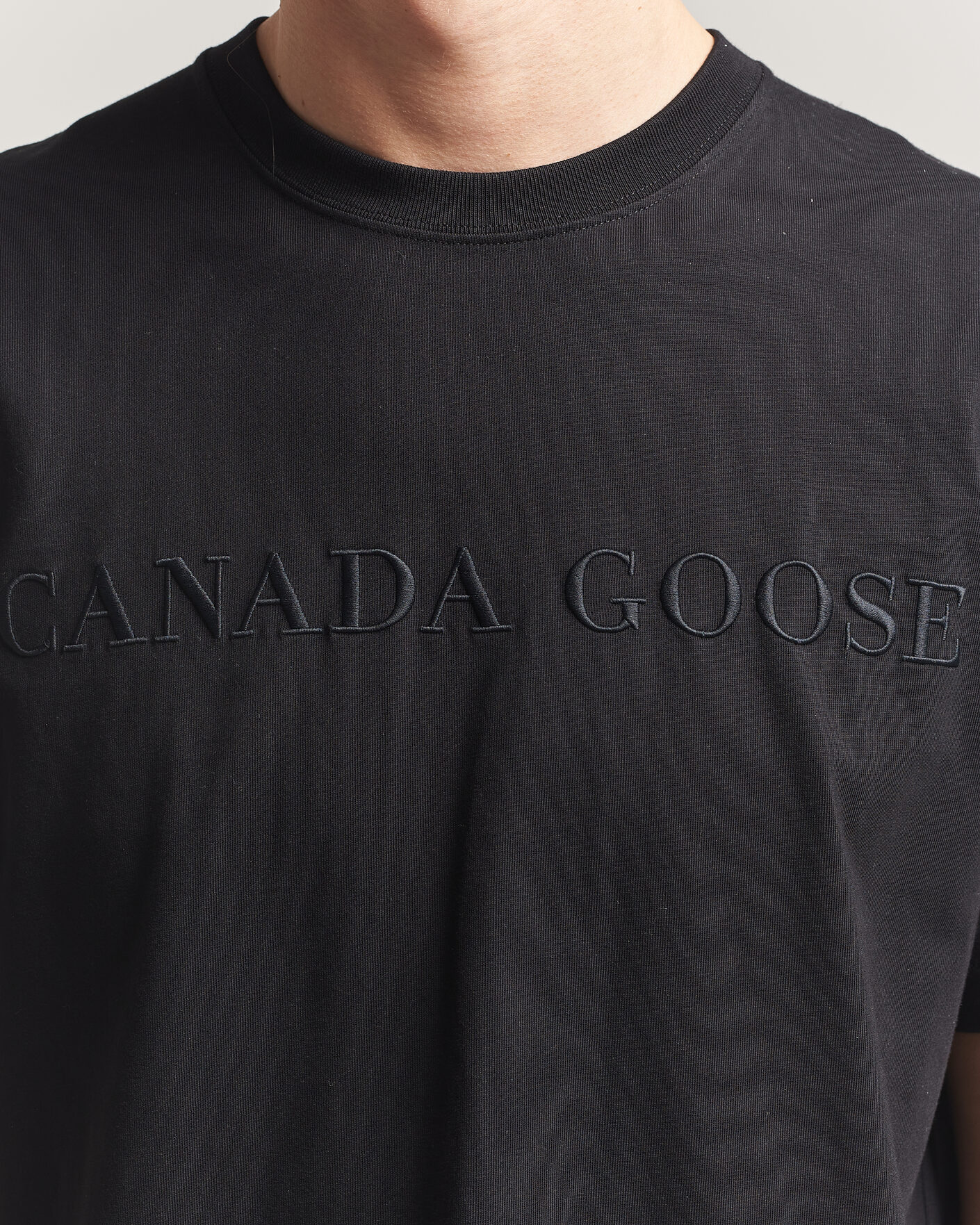 Herre | T-Shirts | Canada Goose | Vantage Wordmark T-Shirt Black