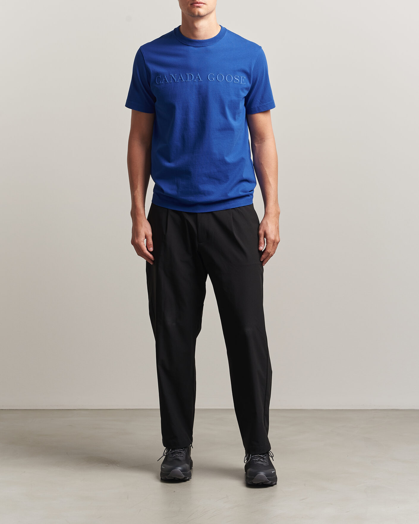 Herre | T-Shirts | Canada Goose | Vantage Wordmark T-Shirt Azurite Blue
