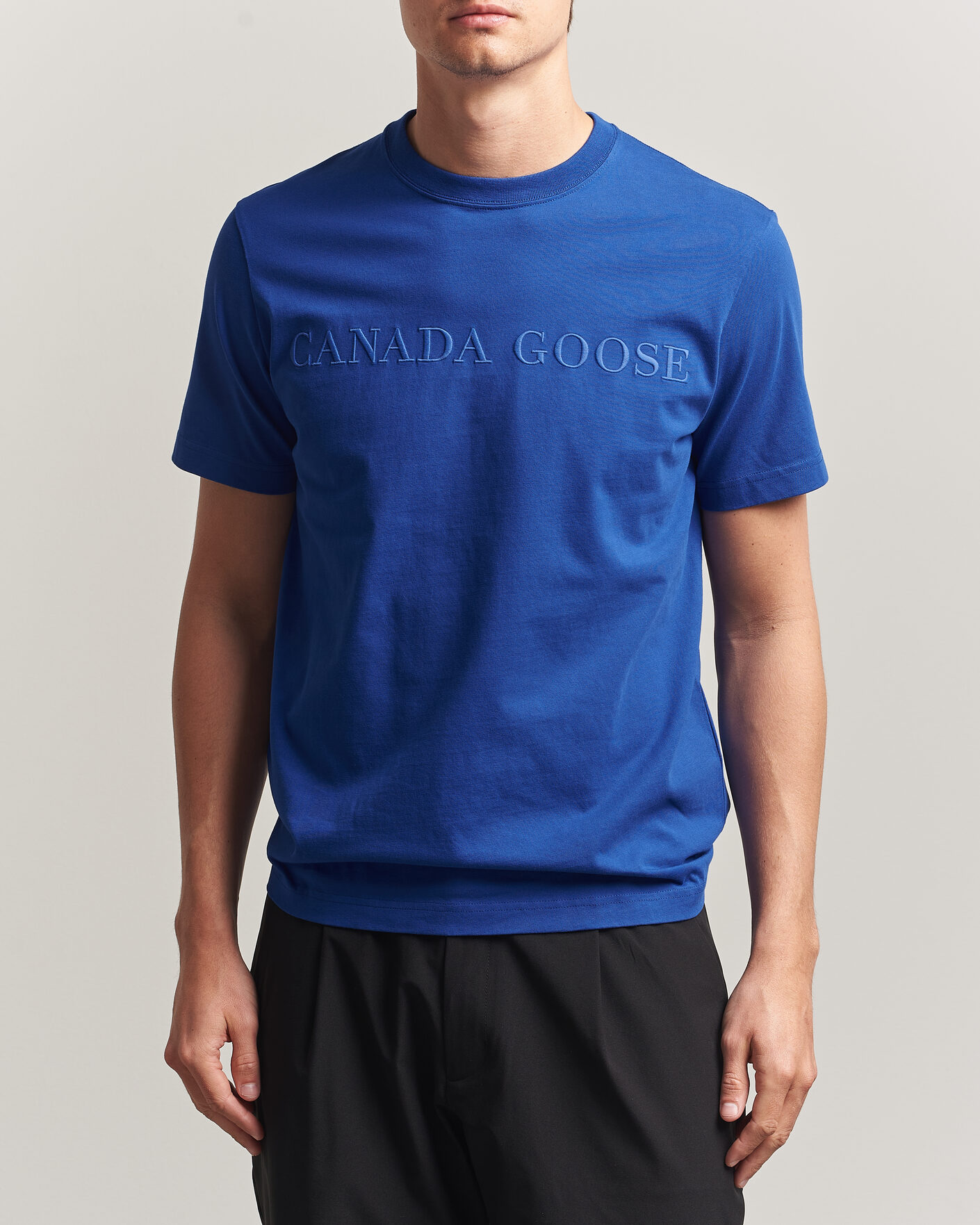 Herre | T-Shirts | Canada Goose | Vantage Wordmark T-Shirt Azurite Blue