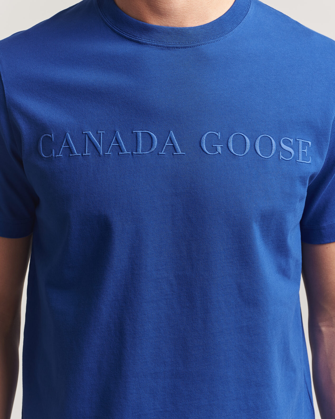 Herre | T-Shirts | Canada Goose | Vantage Wordmark T-Shirt Azurite Blue