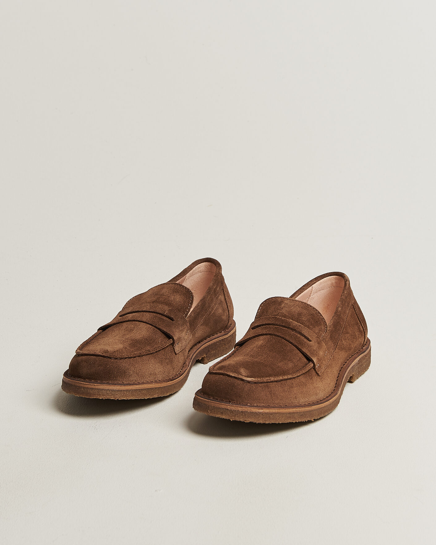 Herre | Loafers | Astorflex | Mokaflex Loafers Dark Khaki Suede