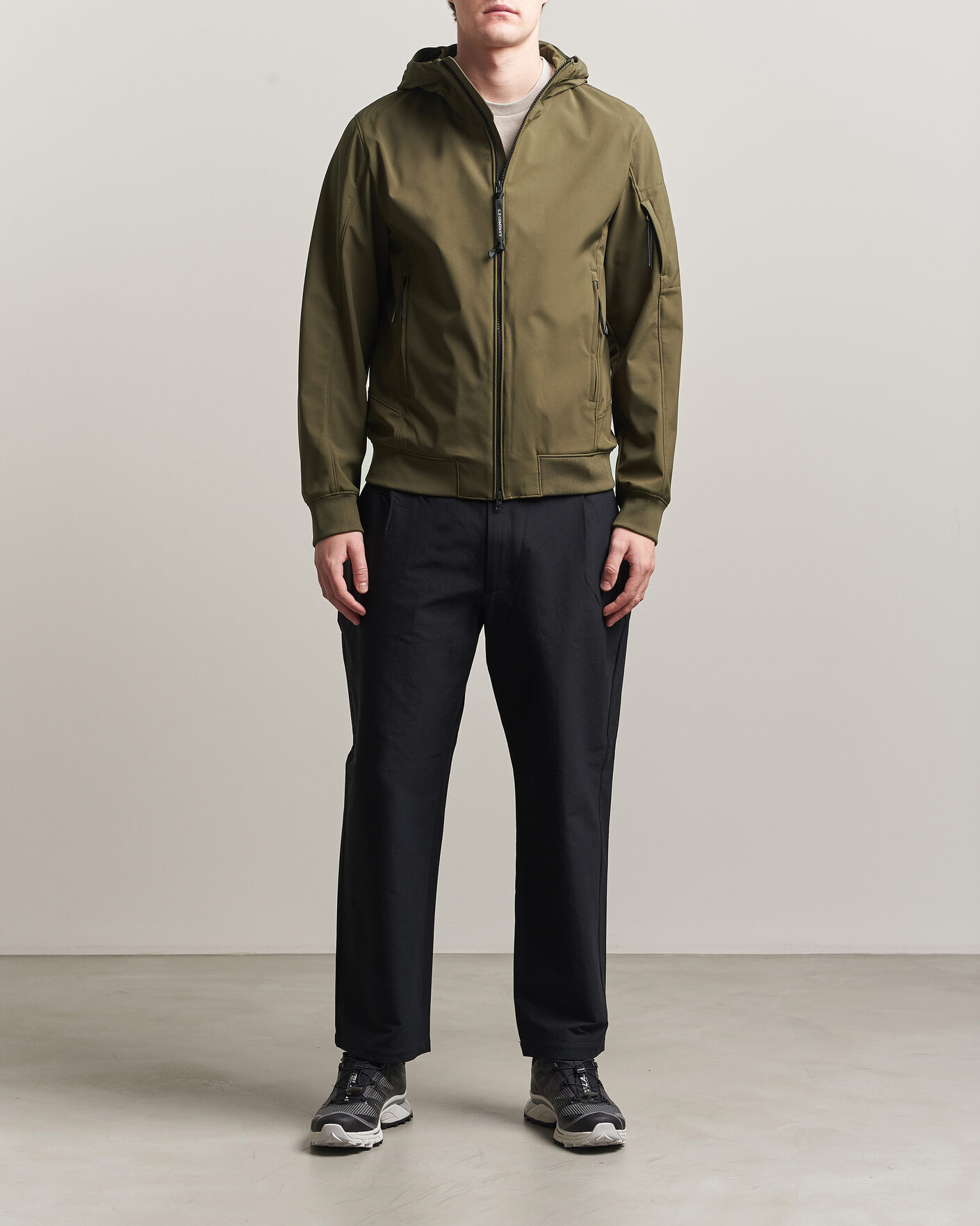 Herre | Jakker | C.P. Company | Shell R Hooded Jacket Dark Green