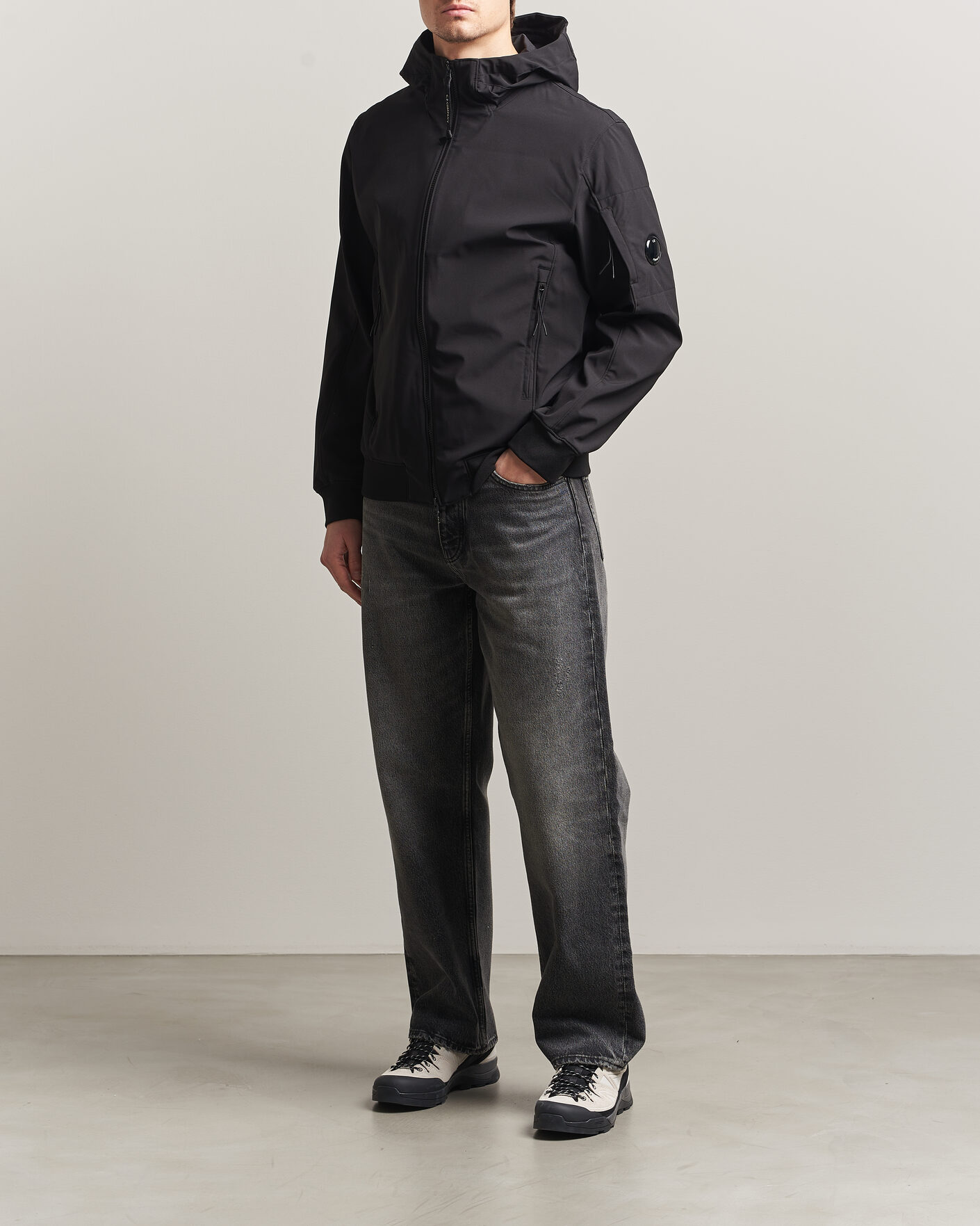 Herre | Jakker | C.P. Company | Shell R Hooded Jacket Black