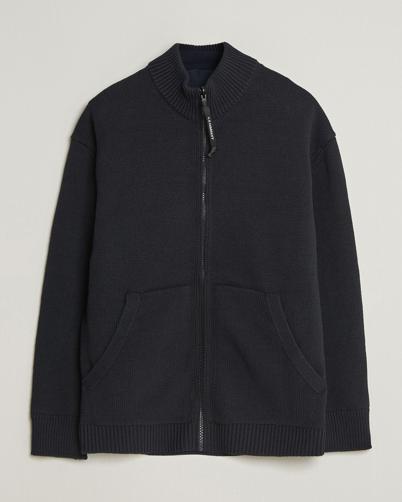 Herre | Gensere | C.P. Company | Cotton Mix 2 in 1 Knitted Sweater Navy