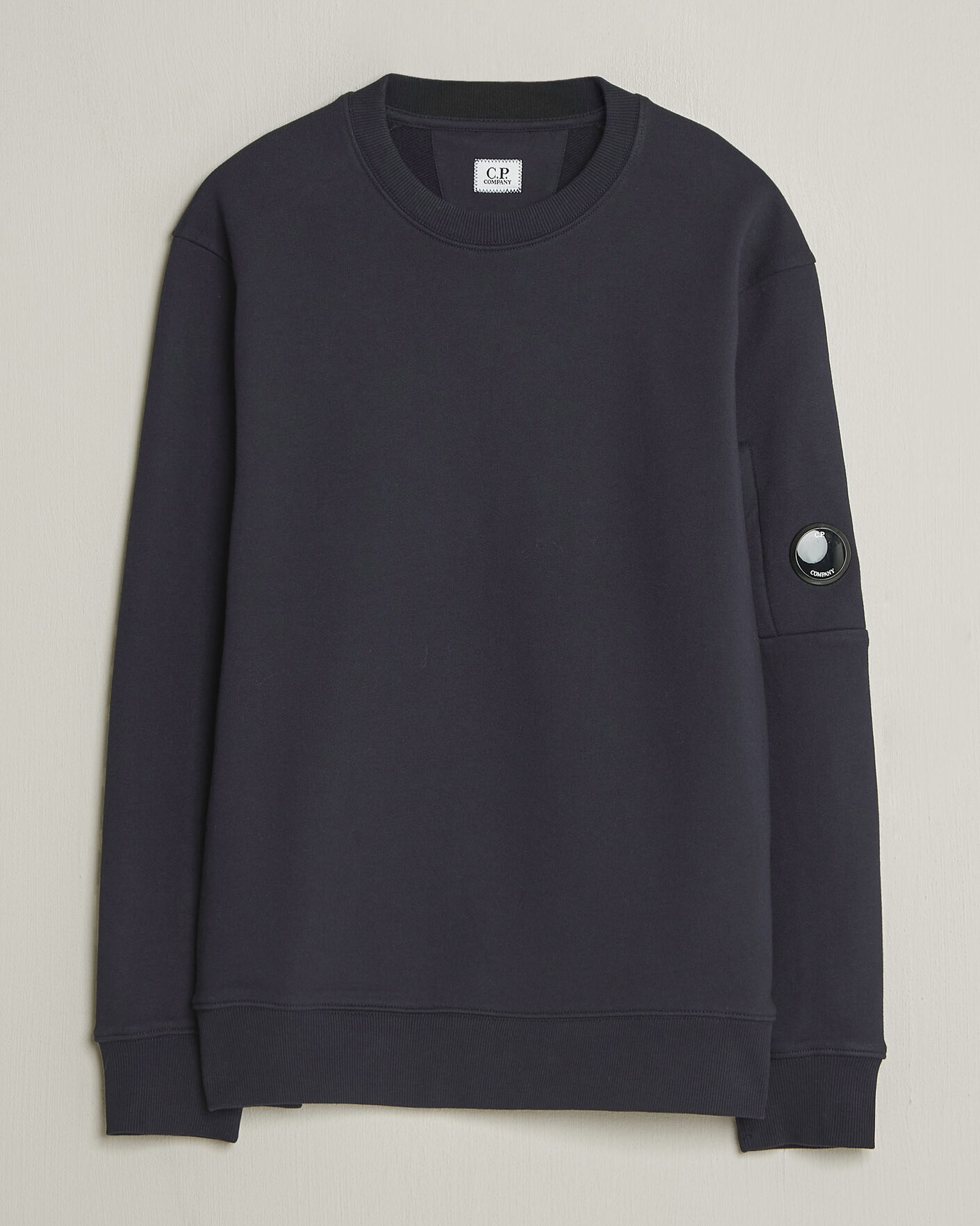 Herre | Gensere | C.P. Company | Diagonal Raised Fleece Lens Sweatshirt Navy